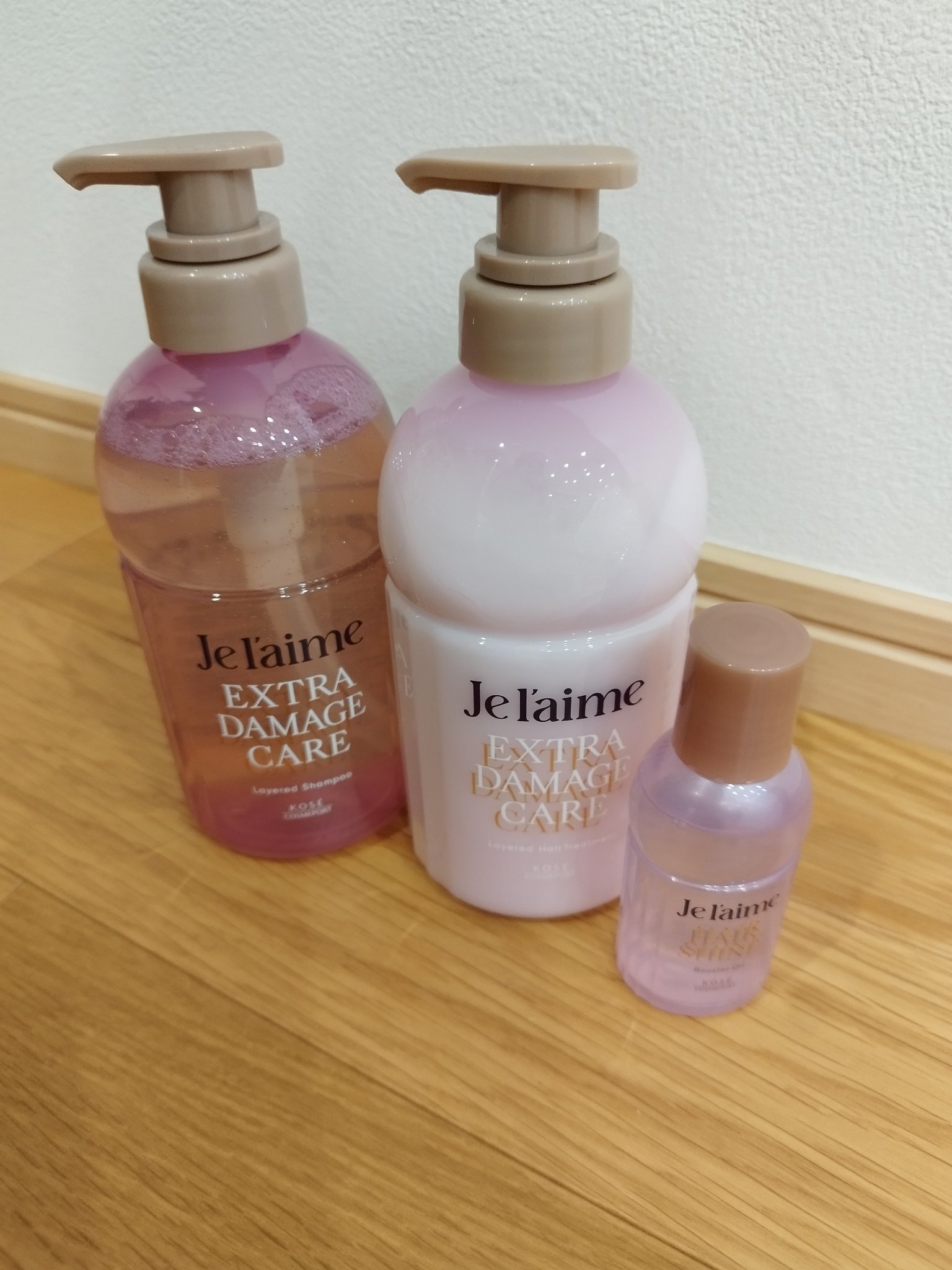 ジュレーム レイヤード シャンプー/ヘアトリートメント （エクストラダメージケア）/Je l'aime/市販シャンプーを使ったクチコミ（1枚目）