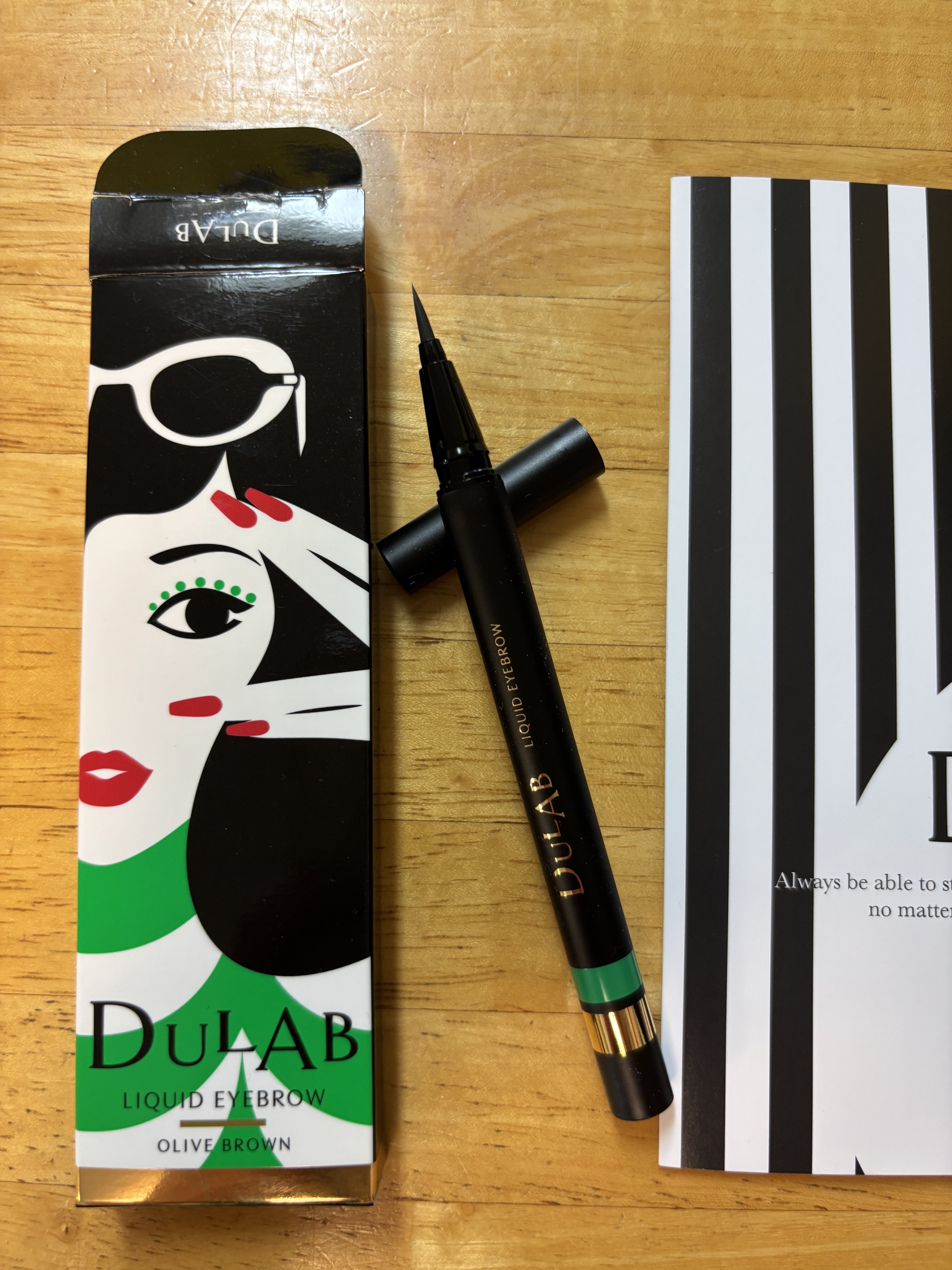 DULAB リキッドアイブロウ オリーブブラウン/DULAB/リキッドアイブロウを使ったクチコミ（2枚目）
