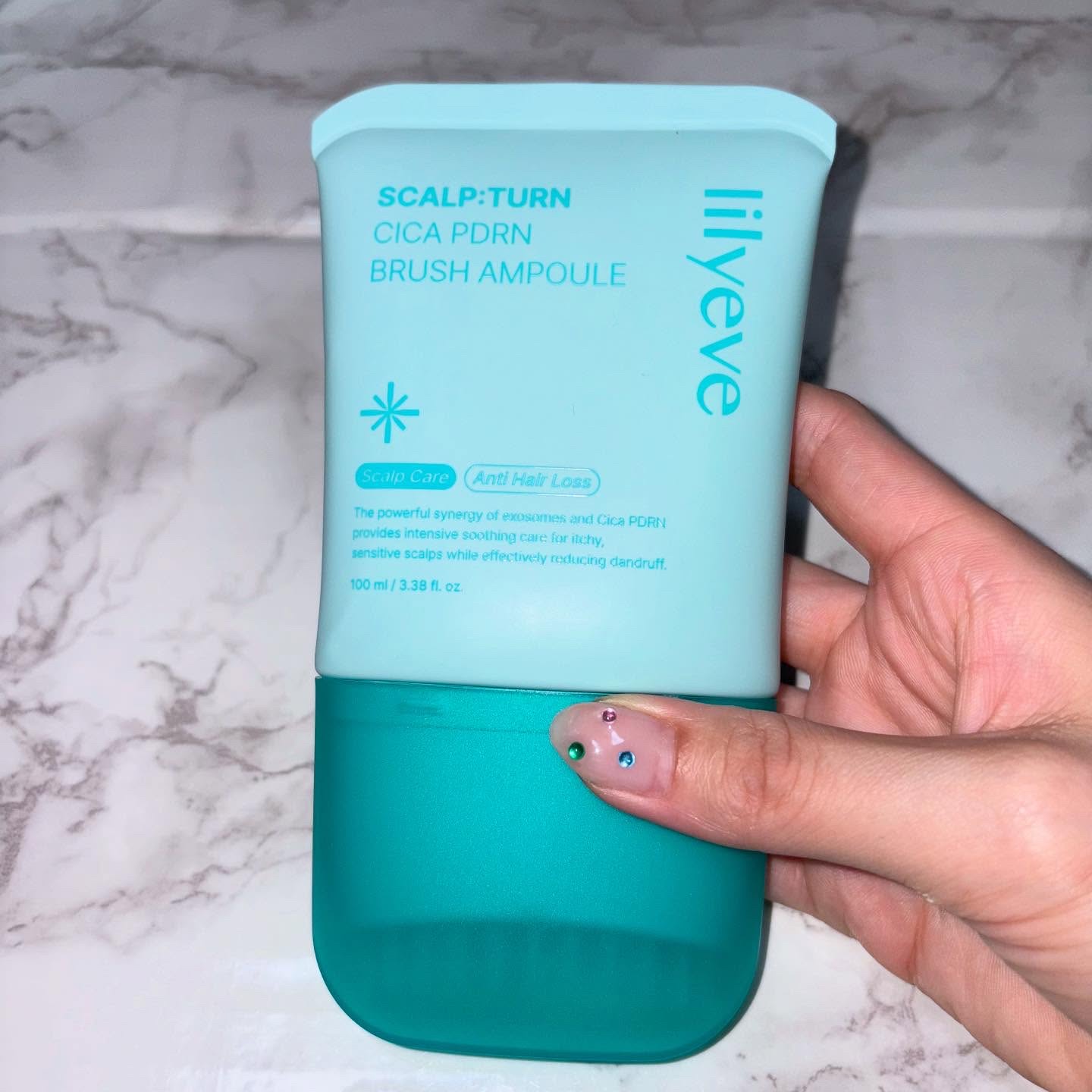 スカルプターンヘアアンプル/リリーイブ/頭皮ローションを使ったクチコミ（2枚目）