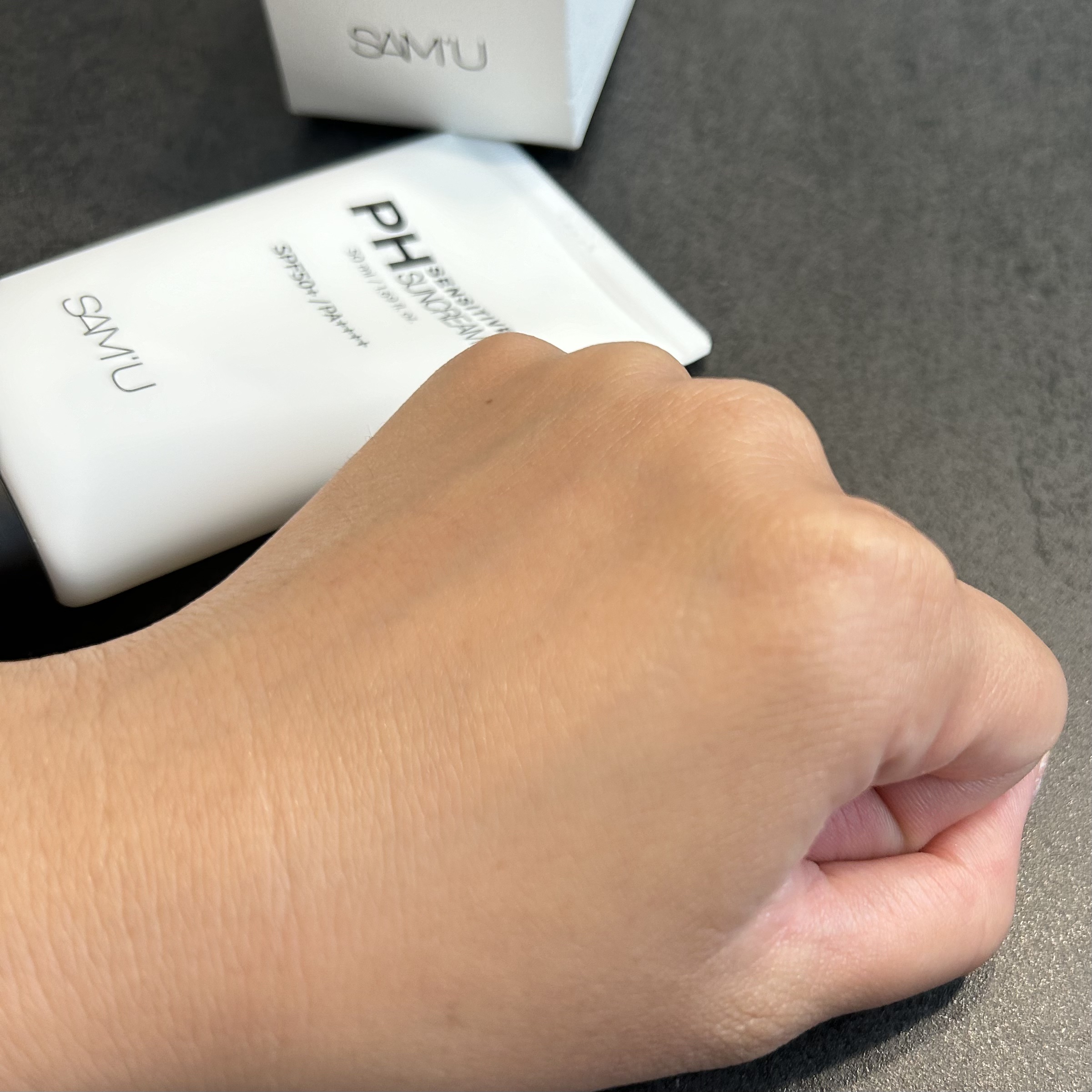 サミュ PHセンシティブサンクリーム/SAM'U/日焼け止めクリームを使ったクチコミ（3枚目）