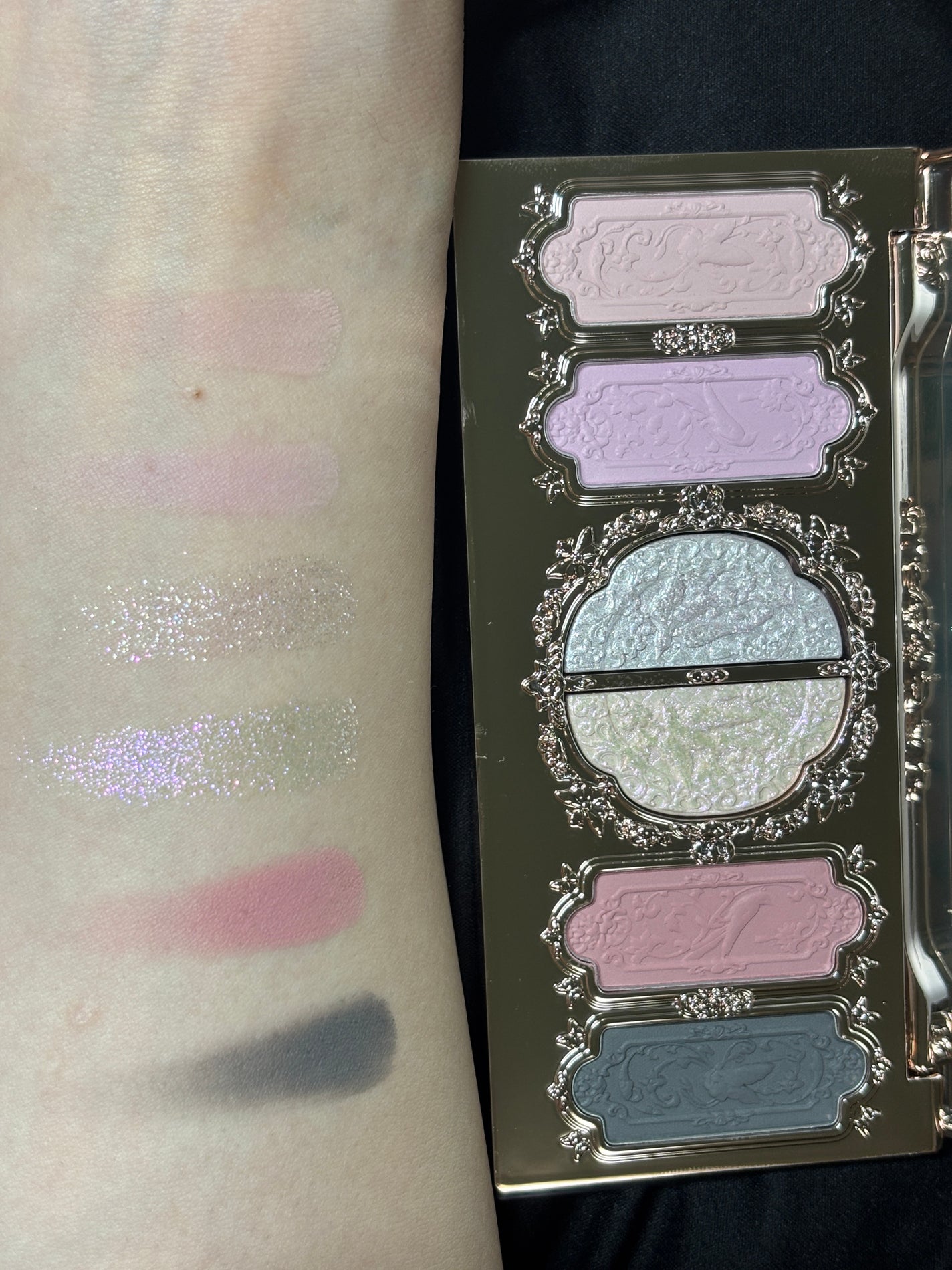胡蝶雲肩6色アイシャドウパレット/FlowerKnows/アイシャドウパレットを使ったクチコミ(2枚目)