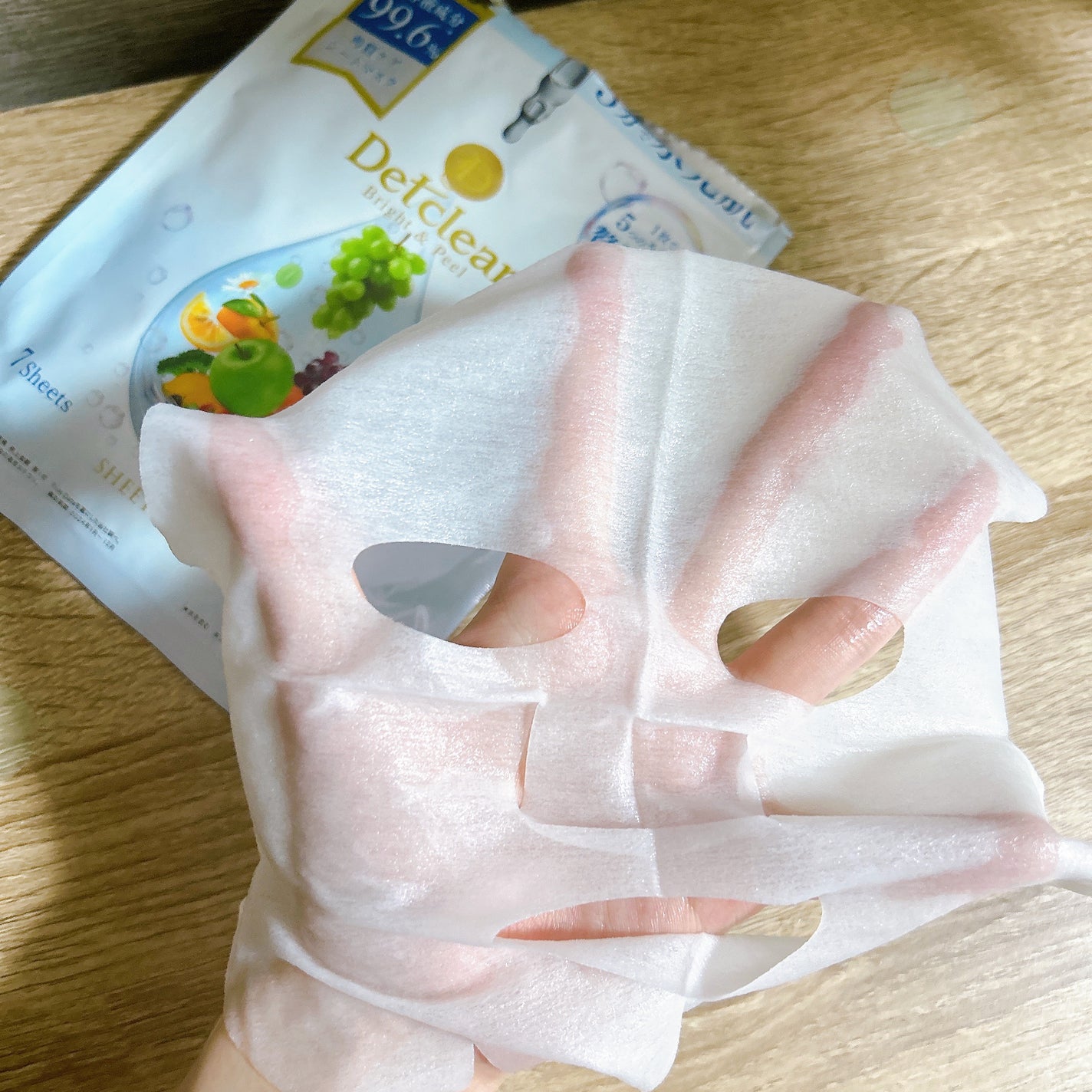 DETクリア ブライト&ピール シートマスク/Detclear/シートマスク・パックを使ったクチコミ(2枚目)