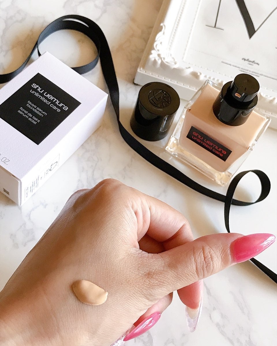 アンリミテッド ケア ツヤ セラム ファンデーション/shu uemura/リキッドファンデーションを使ったクチコミ(5枚目)