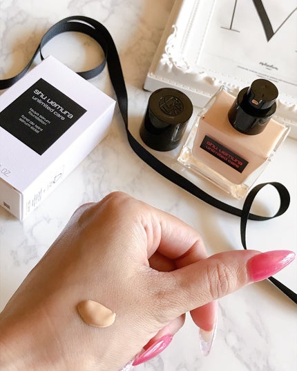 アンリミテッド ケア ツヤ セラム ファンデーション/shu uemura/リキッドファンデーションを使ったクチコミ(5枚目)