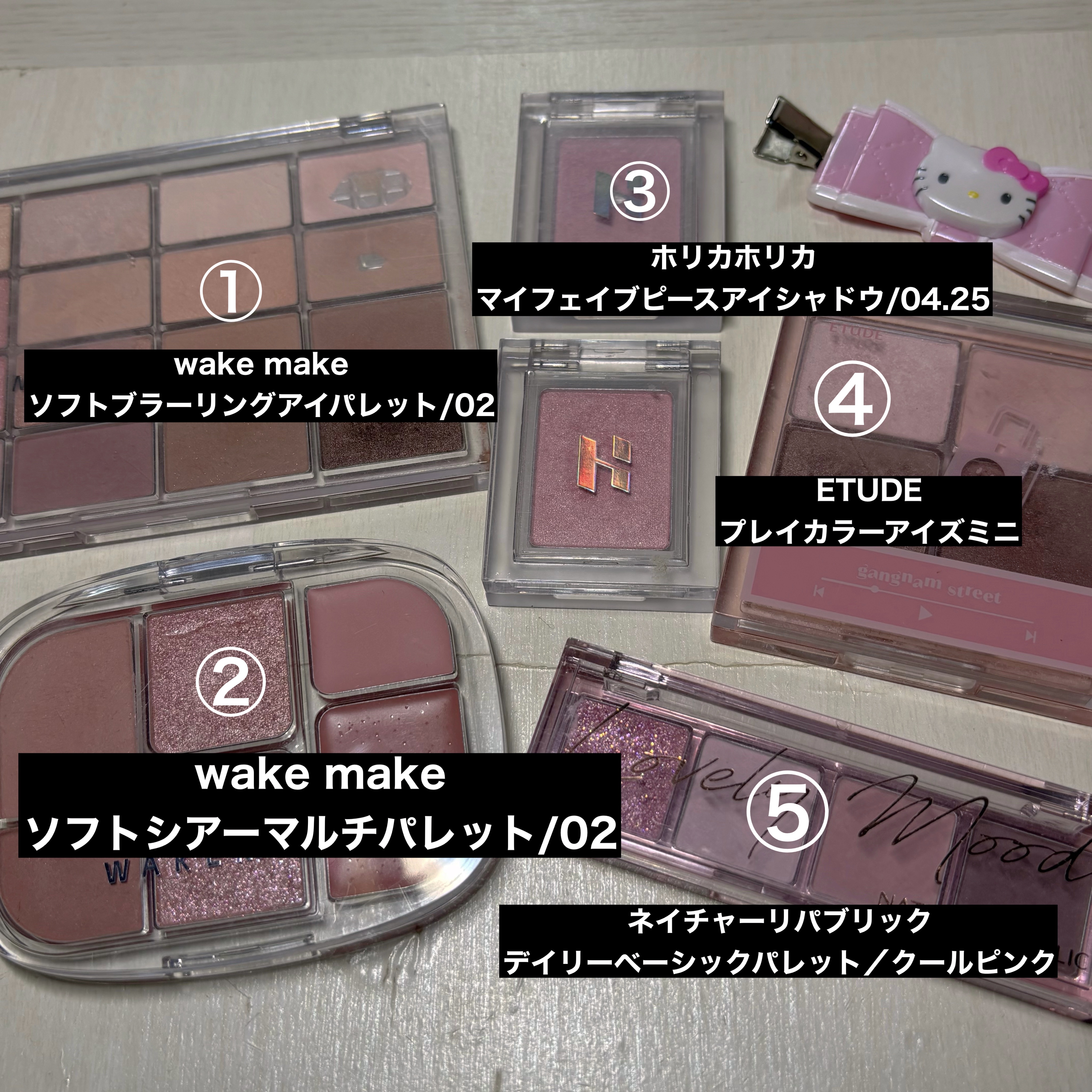 デイリーベーシックパレット/ネイチャーリパブリック/アイシャドウパレットを使ったクチコミ（2枚目）