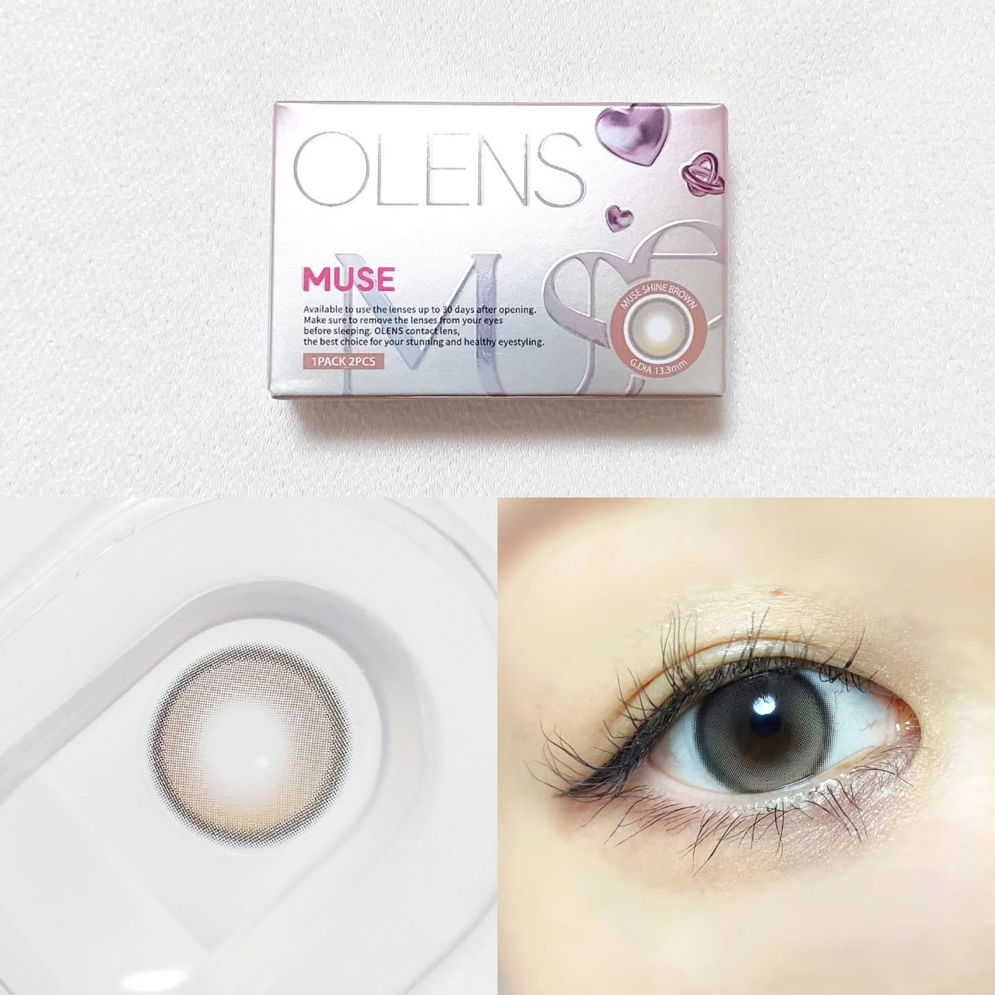 MUSE 1month/OLENS/１ヶ月（１MONTH）カラコンを使ったクチコミ（3枚目）