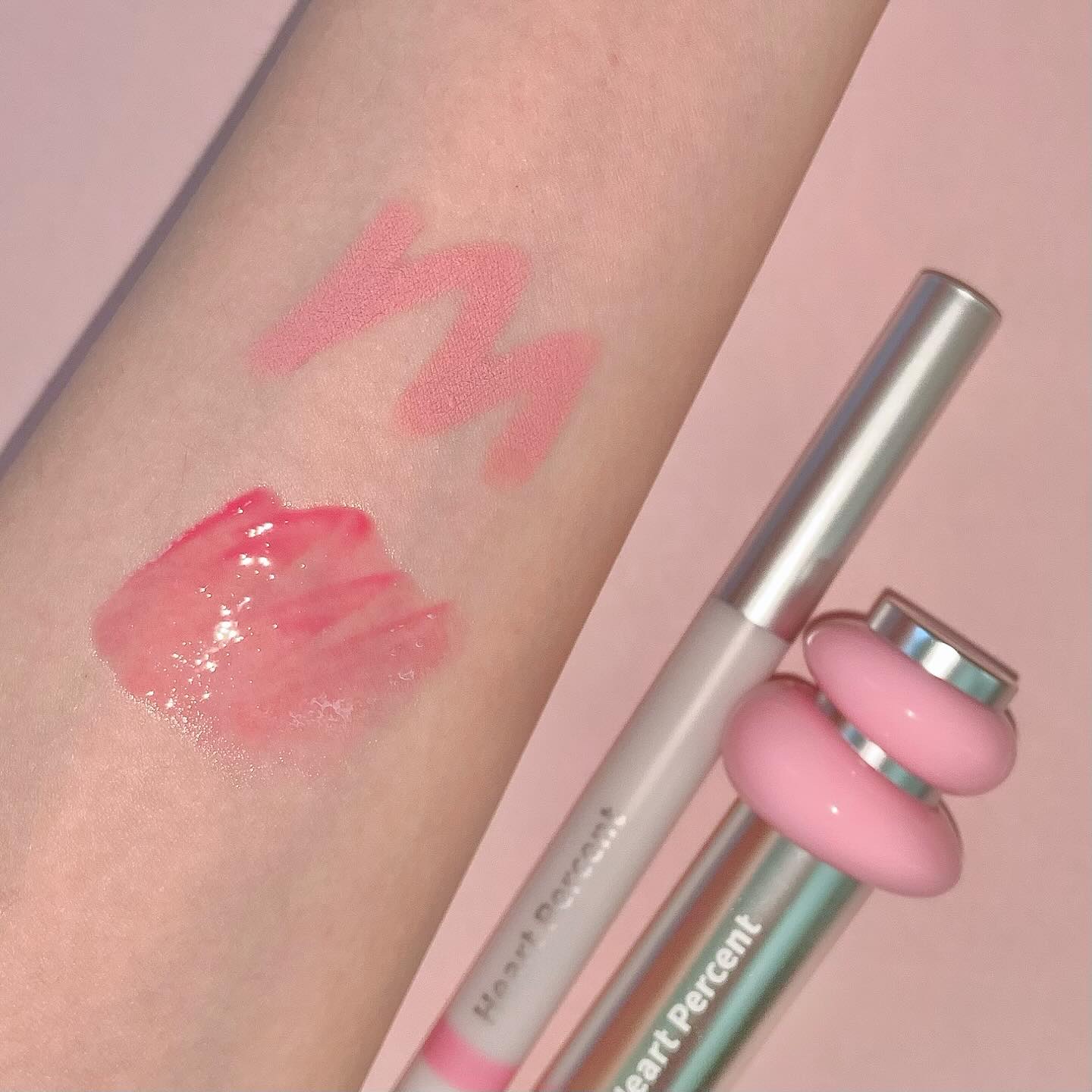 ドットオンムードワンウェイグロイティント 04 ピンク・ベイブ/Heart Percent/リップティントを使ったクチコミ（3枚目）