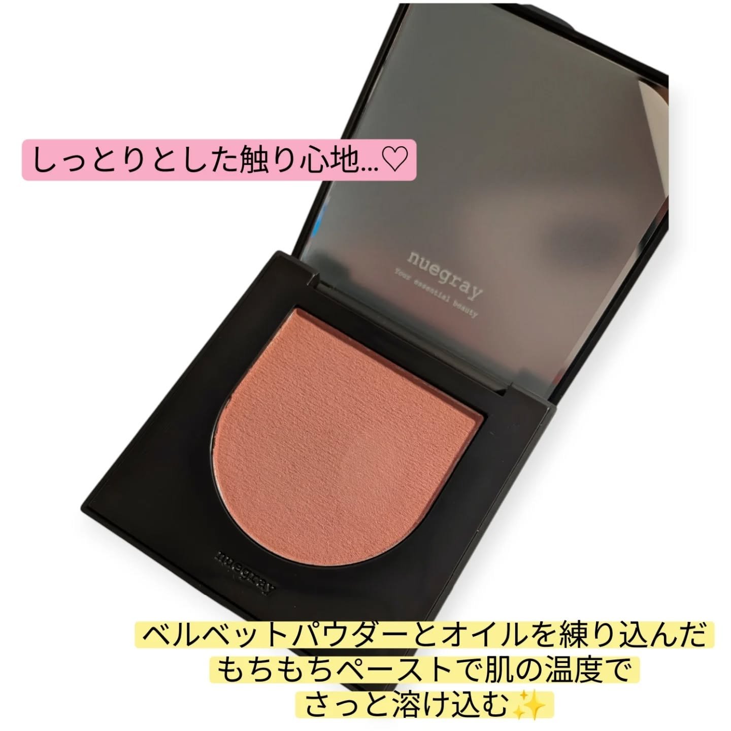 スウェイチークブラッシャー/nuegray/ジェル・クリームチークを使ったクチコミ（2枚目）