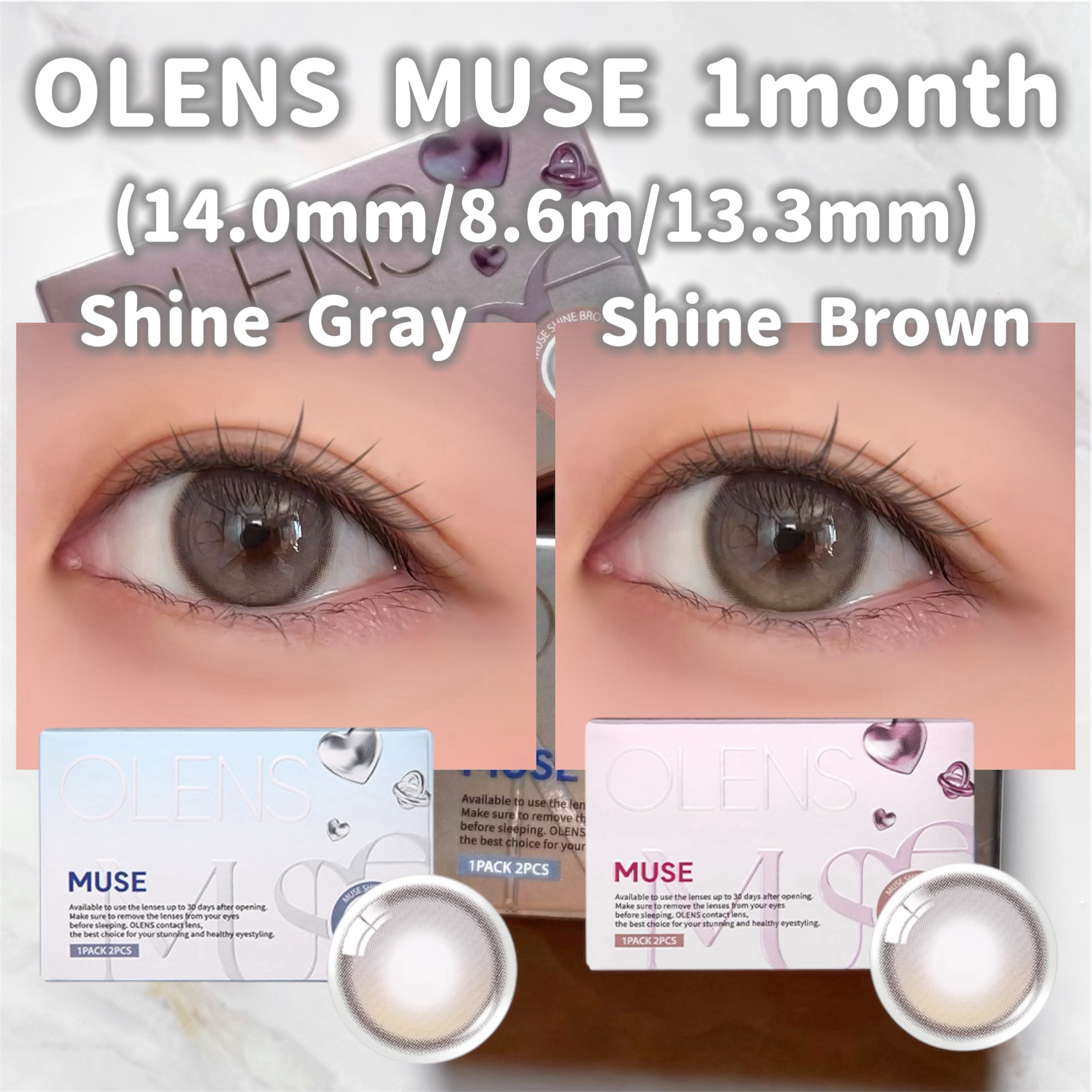 MUSE 1month/OLENS/１ヶ月（１MONTH）カラコンを使ったクチコミ（3枚目）