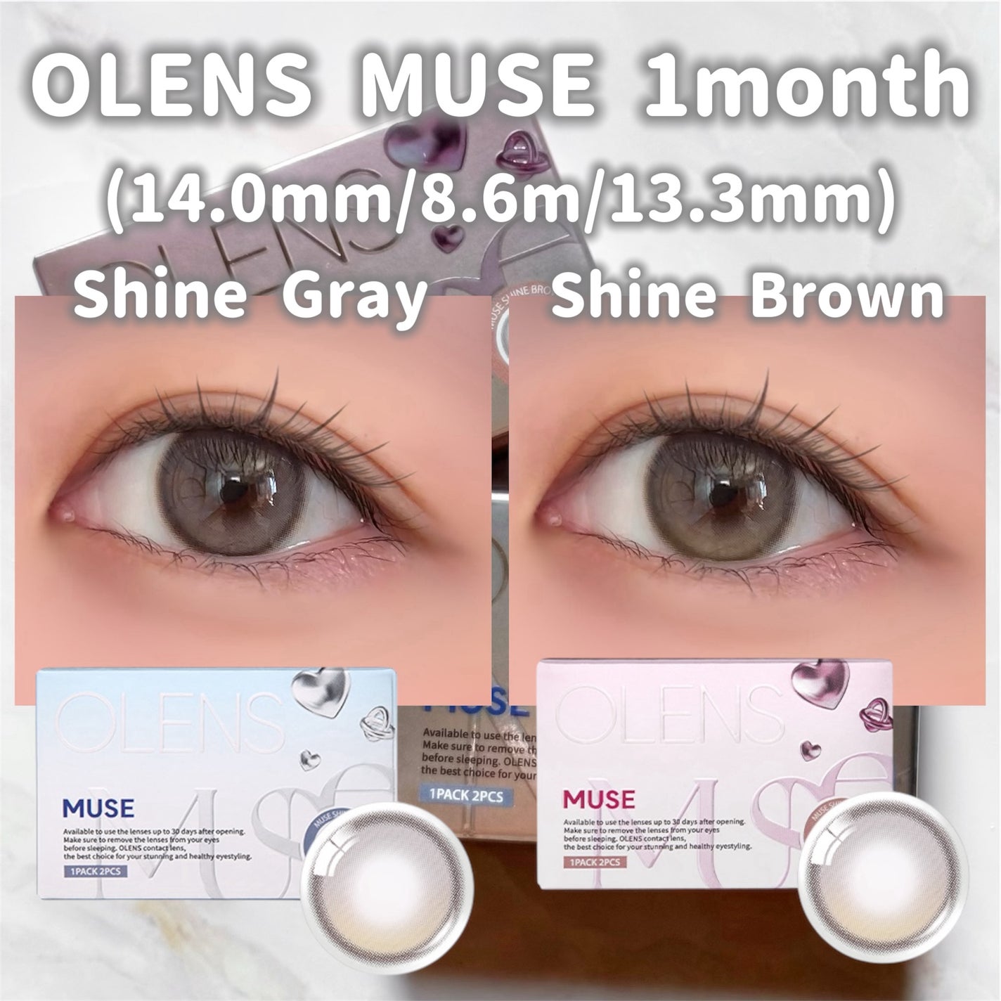 MUSE 1month/OLENS/1ヶ月(1MONTH)カラコンを使ったクチコミ(3枚目)