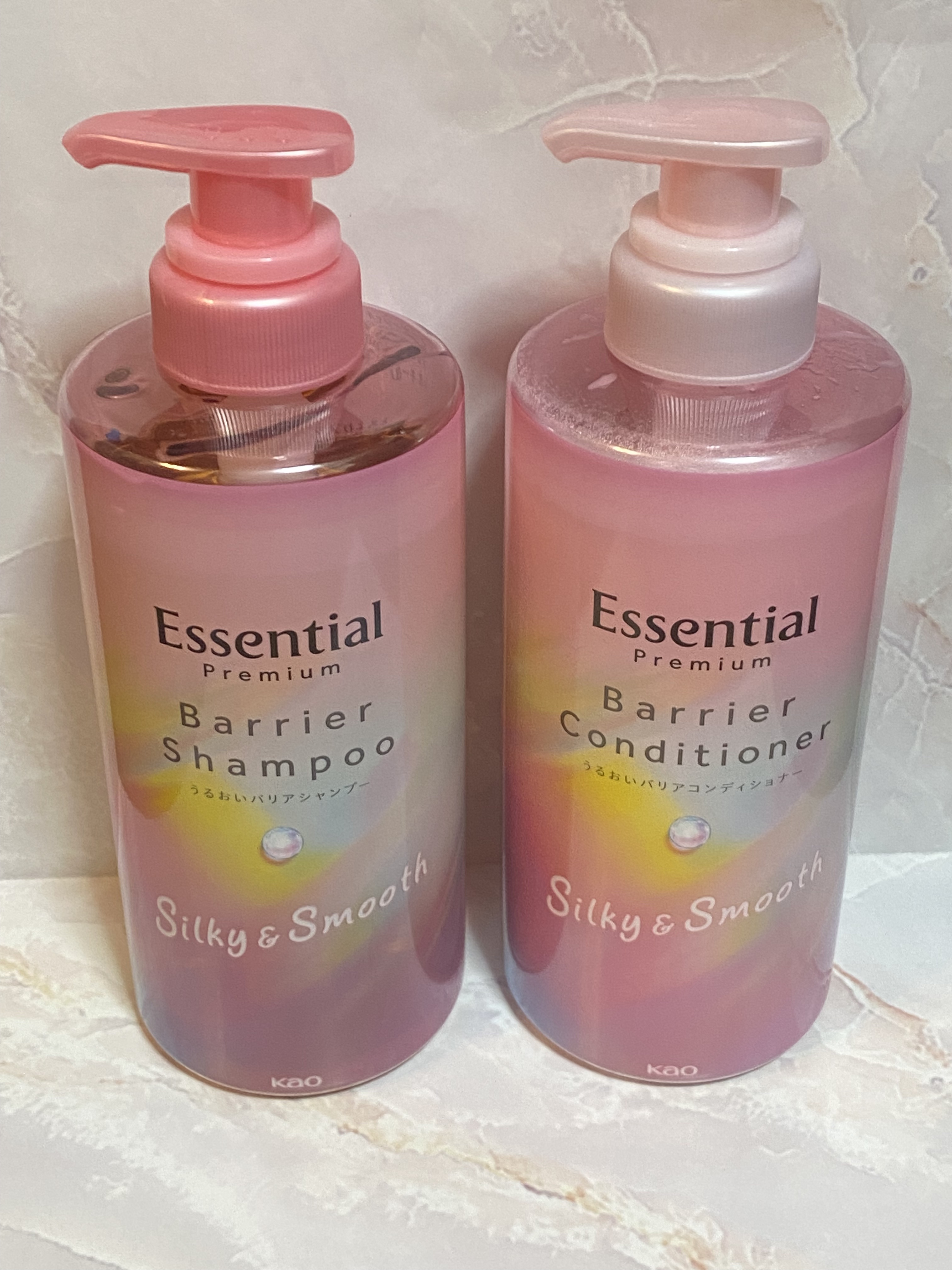 エッセンシャルプレミアム バリアシャンプー・コンディショナー シルキー＆スムース/エッセンシャル/市販シャンプーを使ったクチコミ（1枚目）