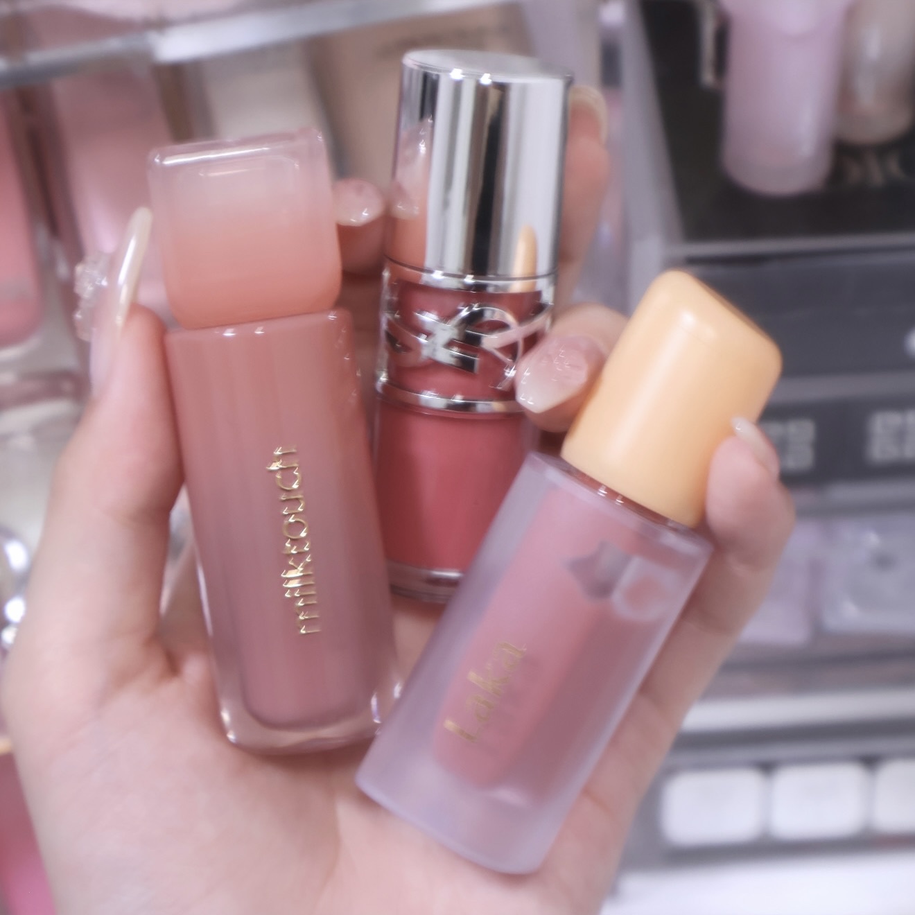 デューステインシアーリップグロス/Milk Touch/リップグロスを使ったクチコミ（1枚目）