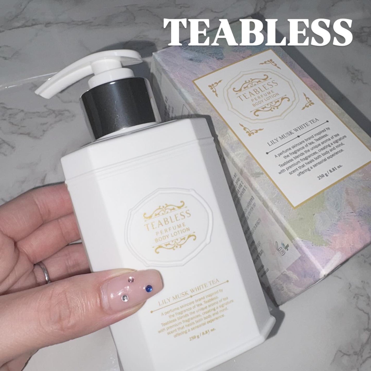 パフュームボディローション リリィムスクホワイトティー/TEABLESS/ボディローションを使ったクチコミ(1枚目)