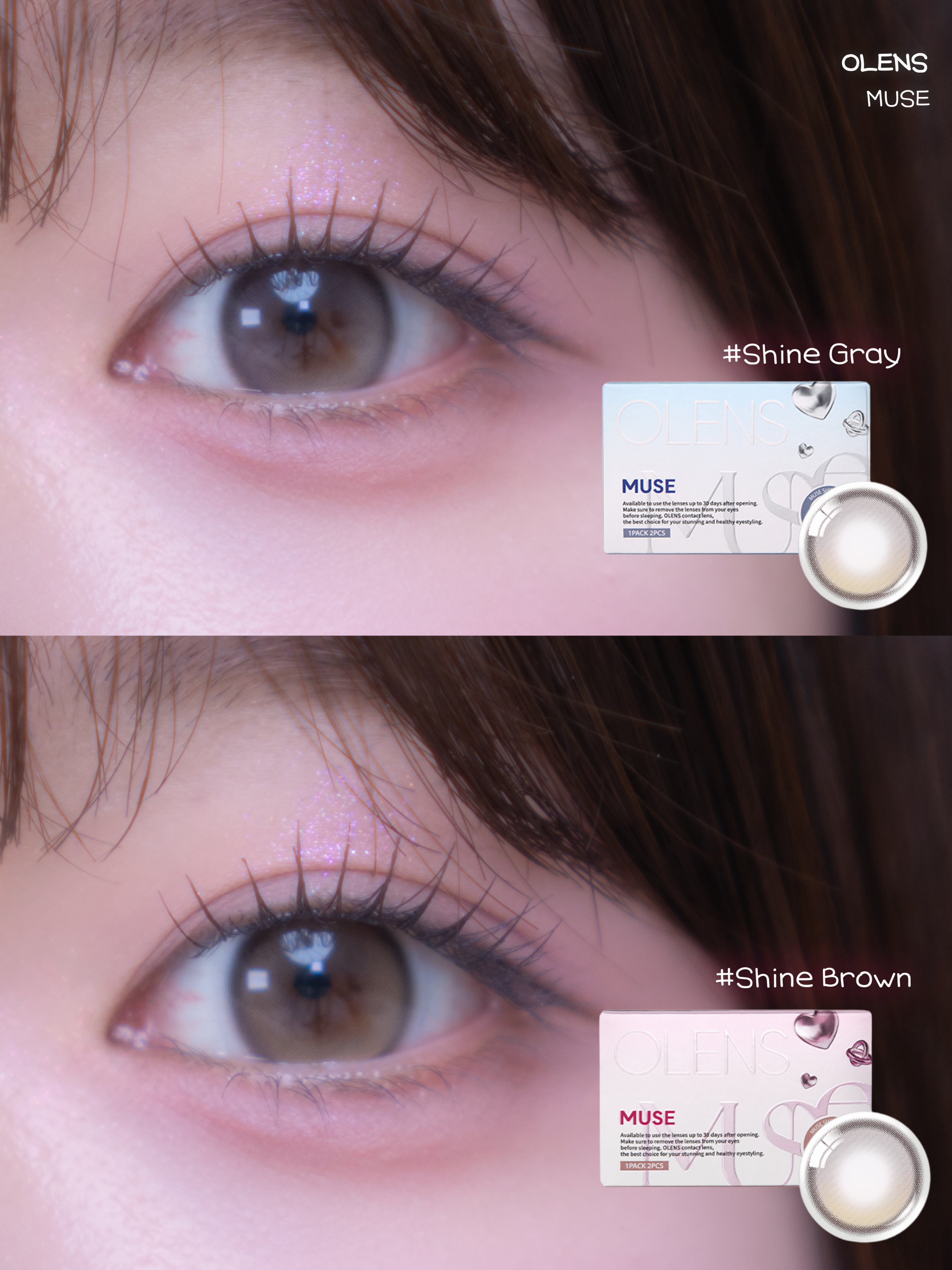 MUSE 1month/OLENS/１ヶ月（１MONTH）カラコンを使ったクチコミ（1枚目）