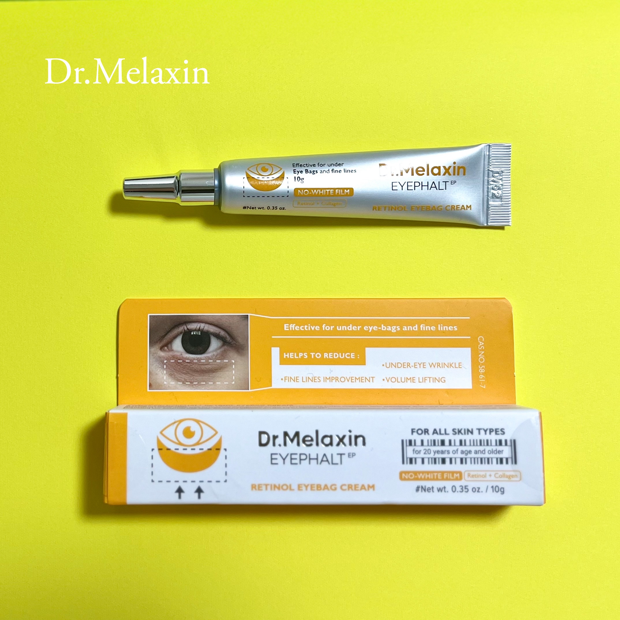 レチノールアイファルトアイバッククリーム/Dr.Melaxin/アイケア・アイクリームを使ったクチコミ（1枚目）