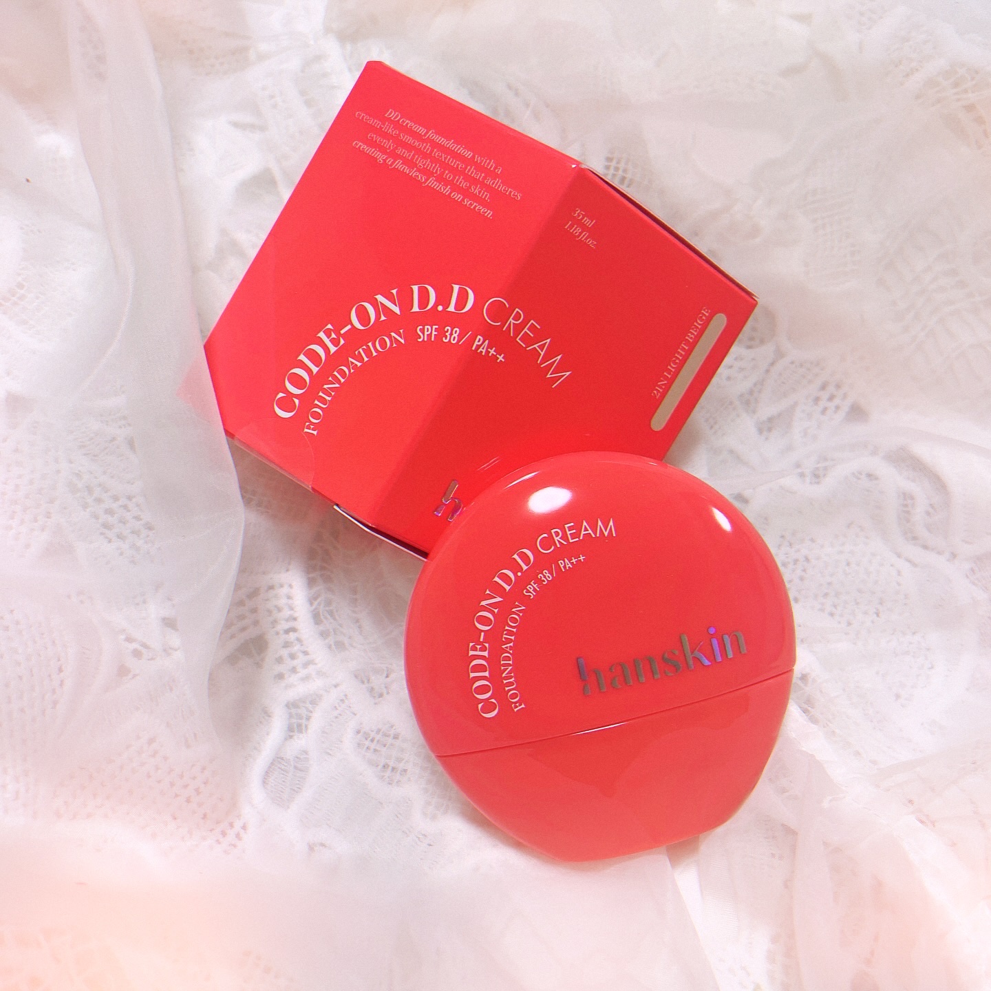 CODEON DDクリームファンデーション/ハンスキン/クリーム・エマルジョンファンデーションを使ったクチコミ（1枚目）