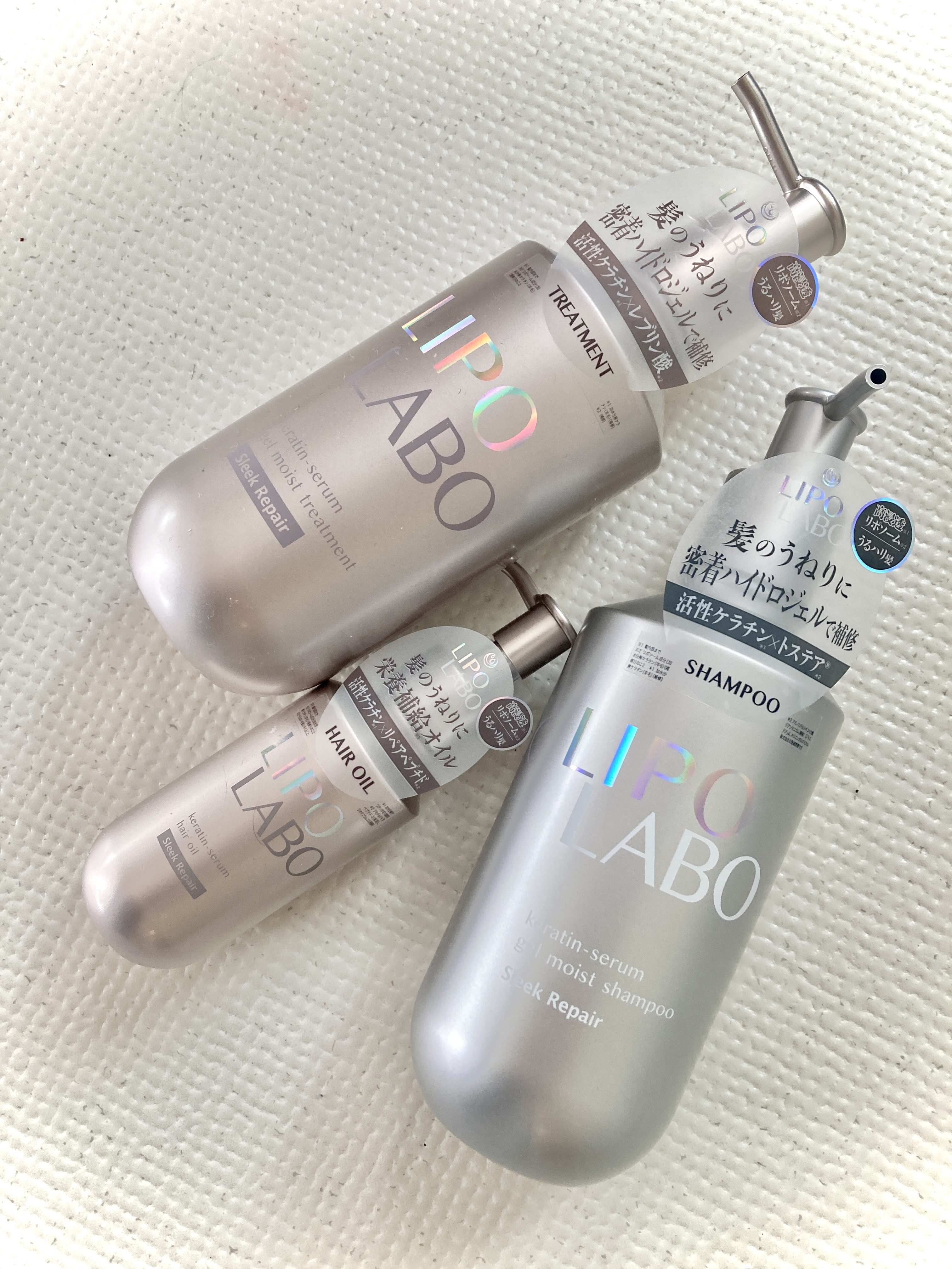 リポ ラボ ケラチンセラム ジェルモイスト シャンプー /トリートメントスリークリペア＊/LIPO　LABO/市販シャンプーを使ったクチコミ（1枚目）