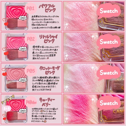 パウダーチークス/キャンメイク/パウダーチークを使ったクチコミ(2枚目)