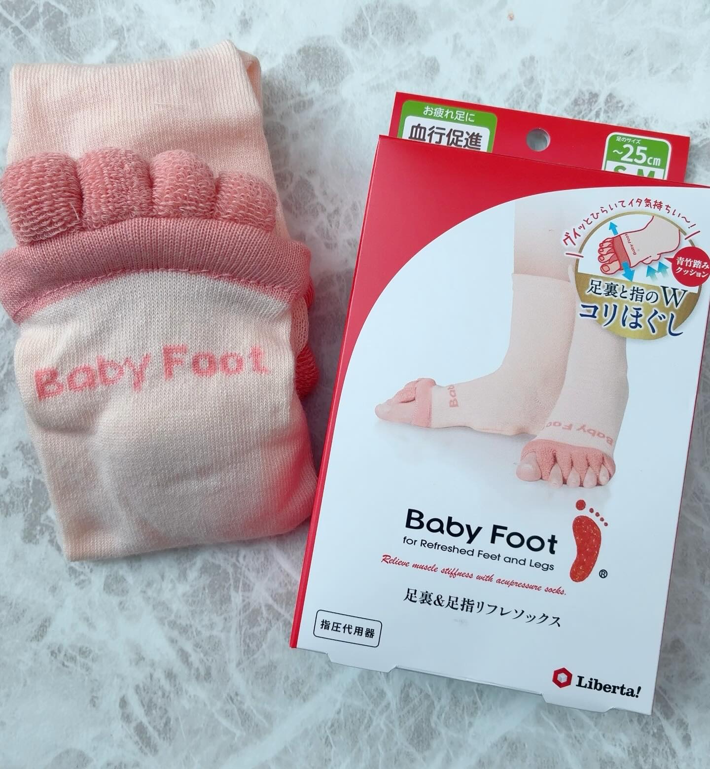 ベビーフット 足裏＆足指リフレソックス/ベビーフット/レッグ・フットケアを使ったクチコミ（2枚目）