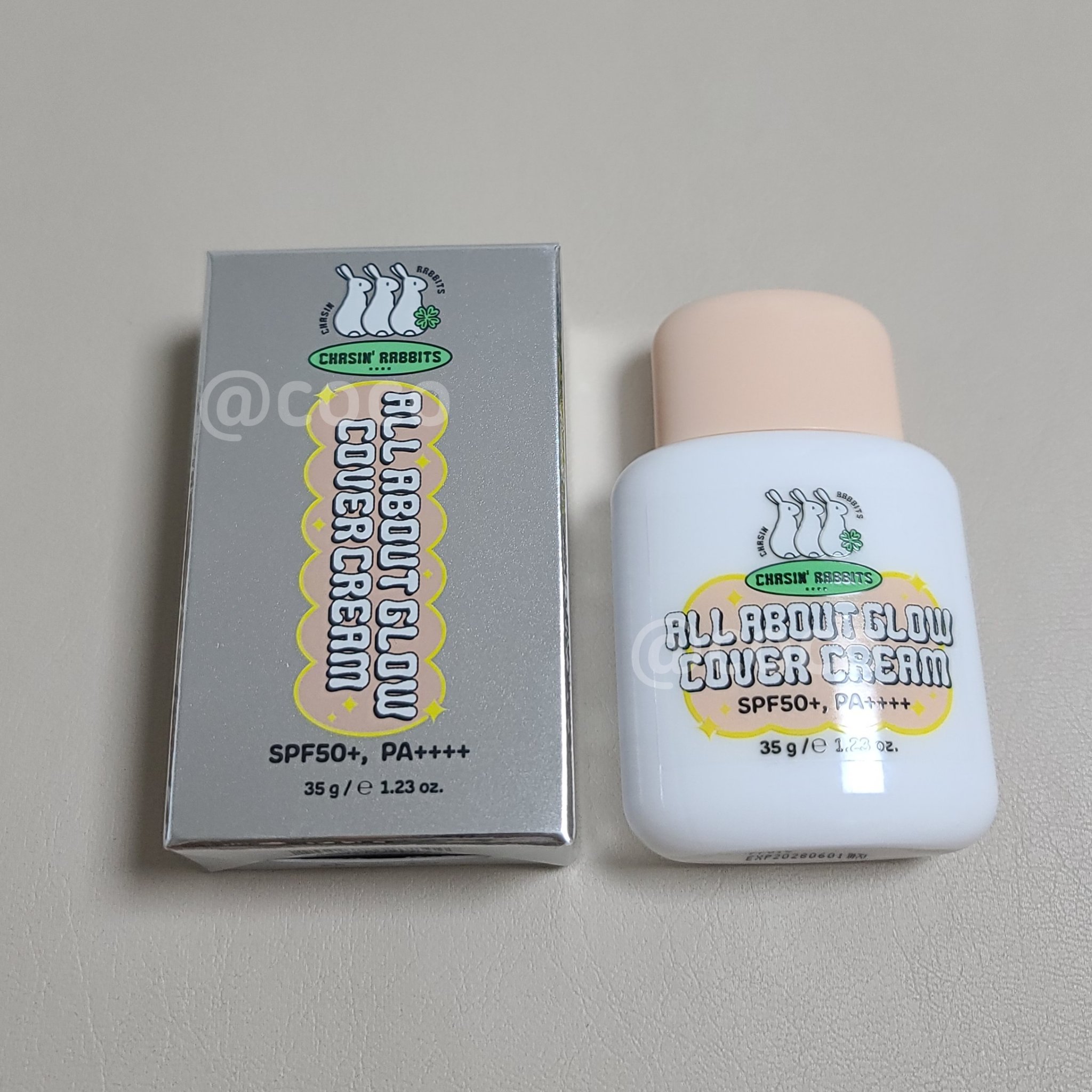 オールアバウトグロウカバークリーム/CHASIN'RABBITS/日焼け止めクリームを使ったクチコミ（1枚目）
