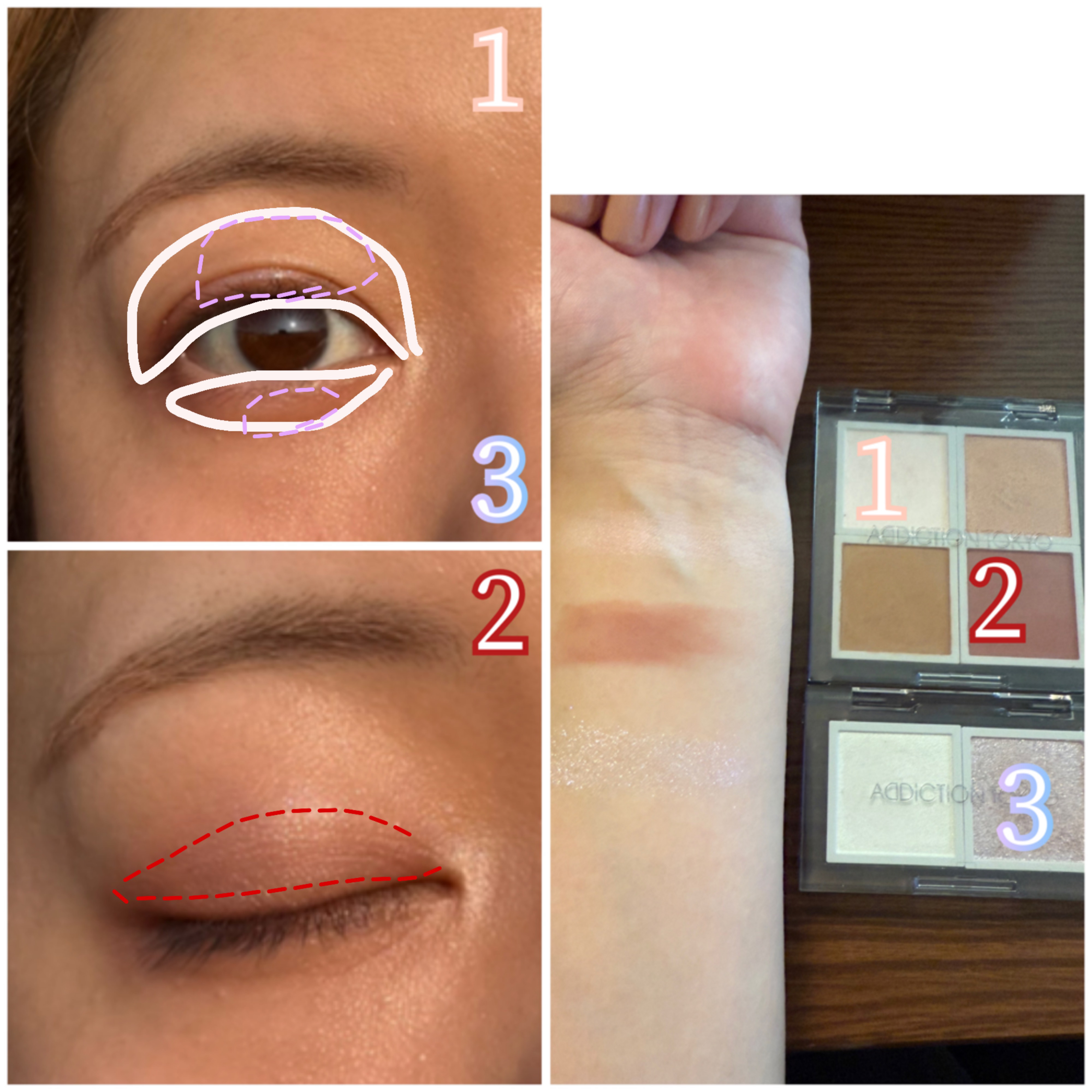 アディクション ザ シングル アイシャドウ マット 011M Hair and Makeup/ADDICTION/単色アイシャドウを使ったクチコミ（3枚目）