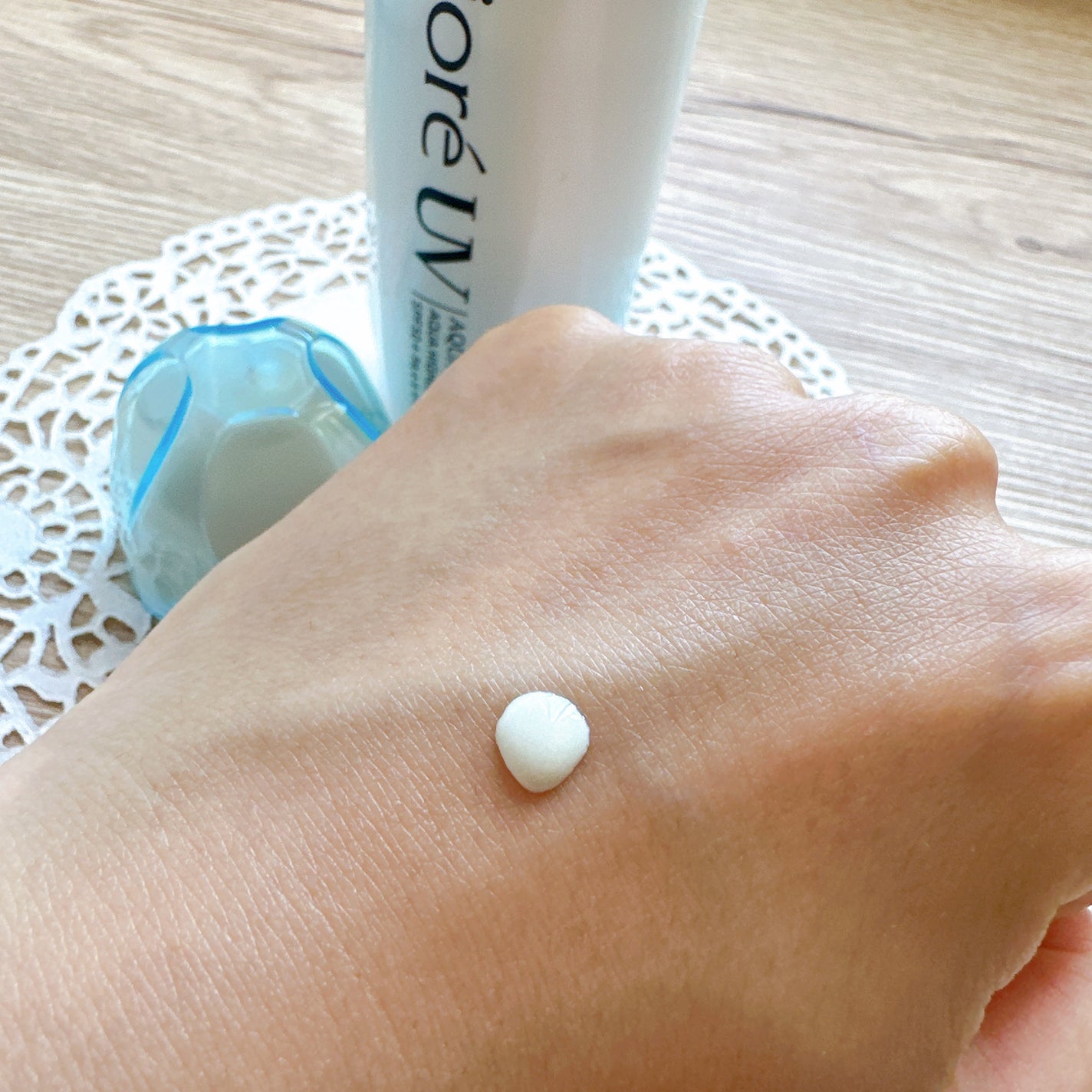 ビオレUV アクアリッチ アクアハイライトローション(水層ハイライトUV)/ビオレ/日焼け止めローションを使ったクチコミ(5枚目)