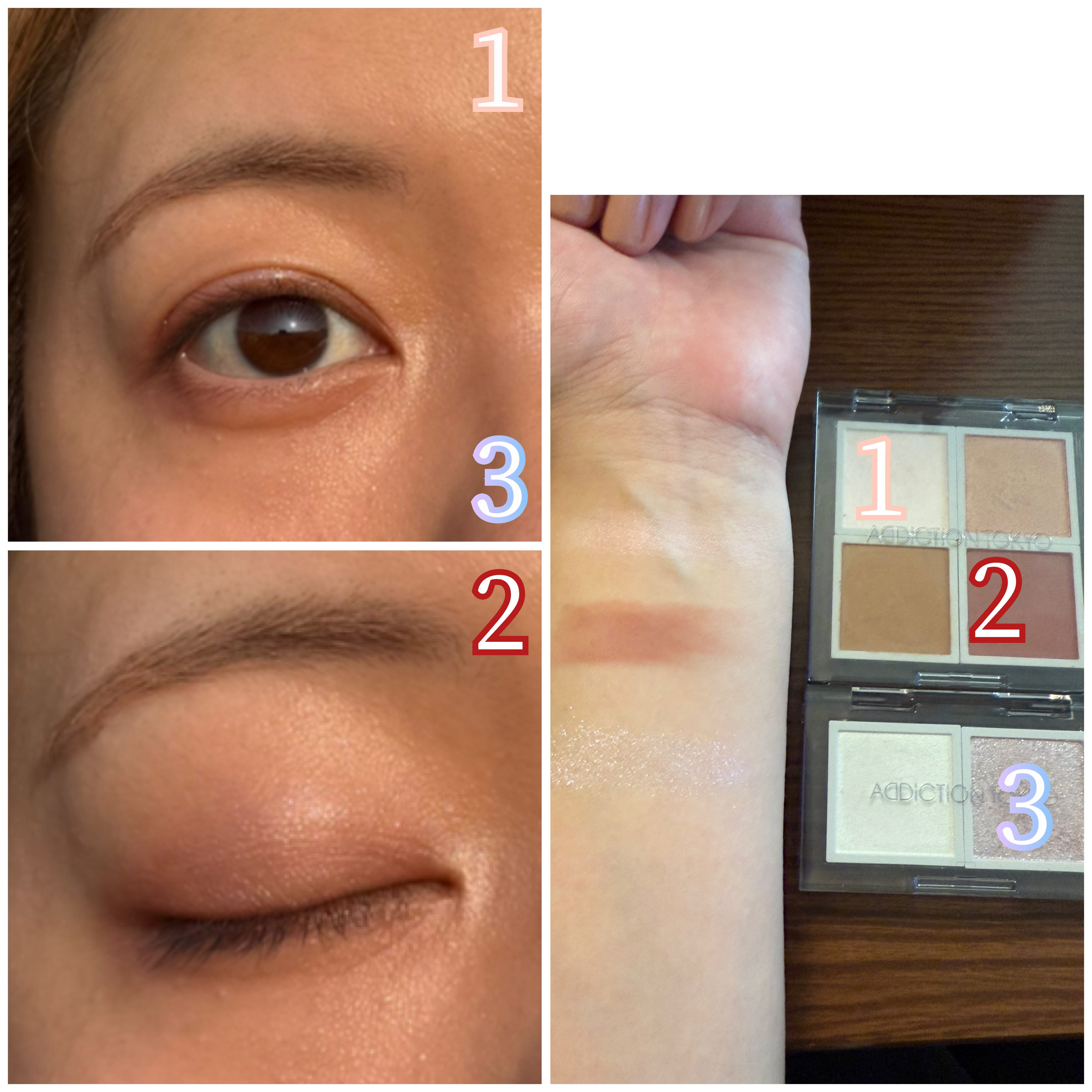 アディクション ザ シングル アイシャドウ マット 011M Hair and Makeup/ADDICTION/単色アイシャドウを使ったクチコミ（2枚目）