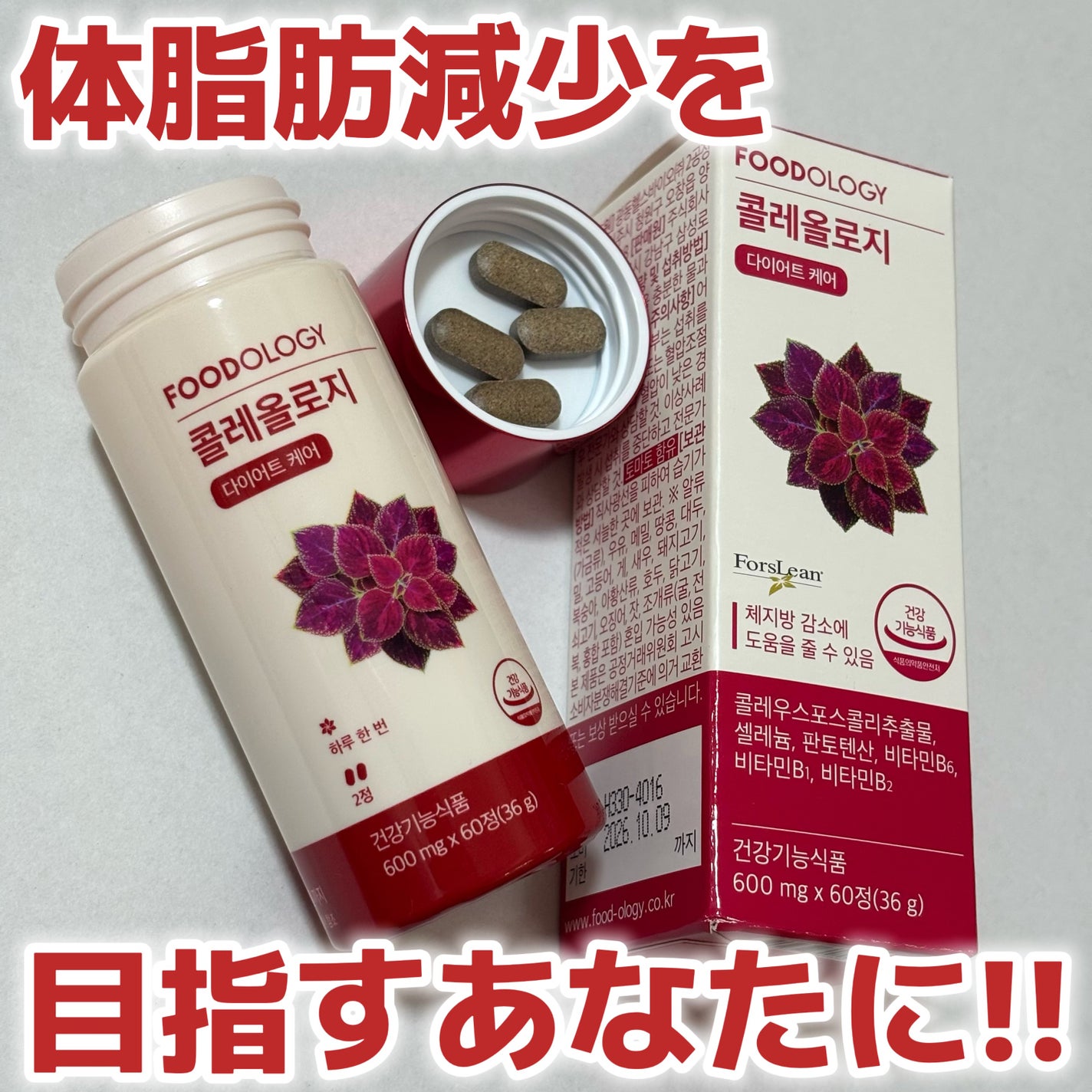 コレオロジー/FOODOLOGY/ボディサプリメントを使ったクチコミ(1枚目)