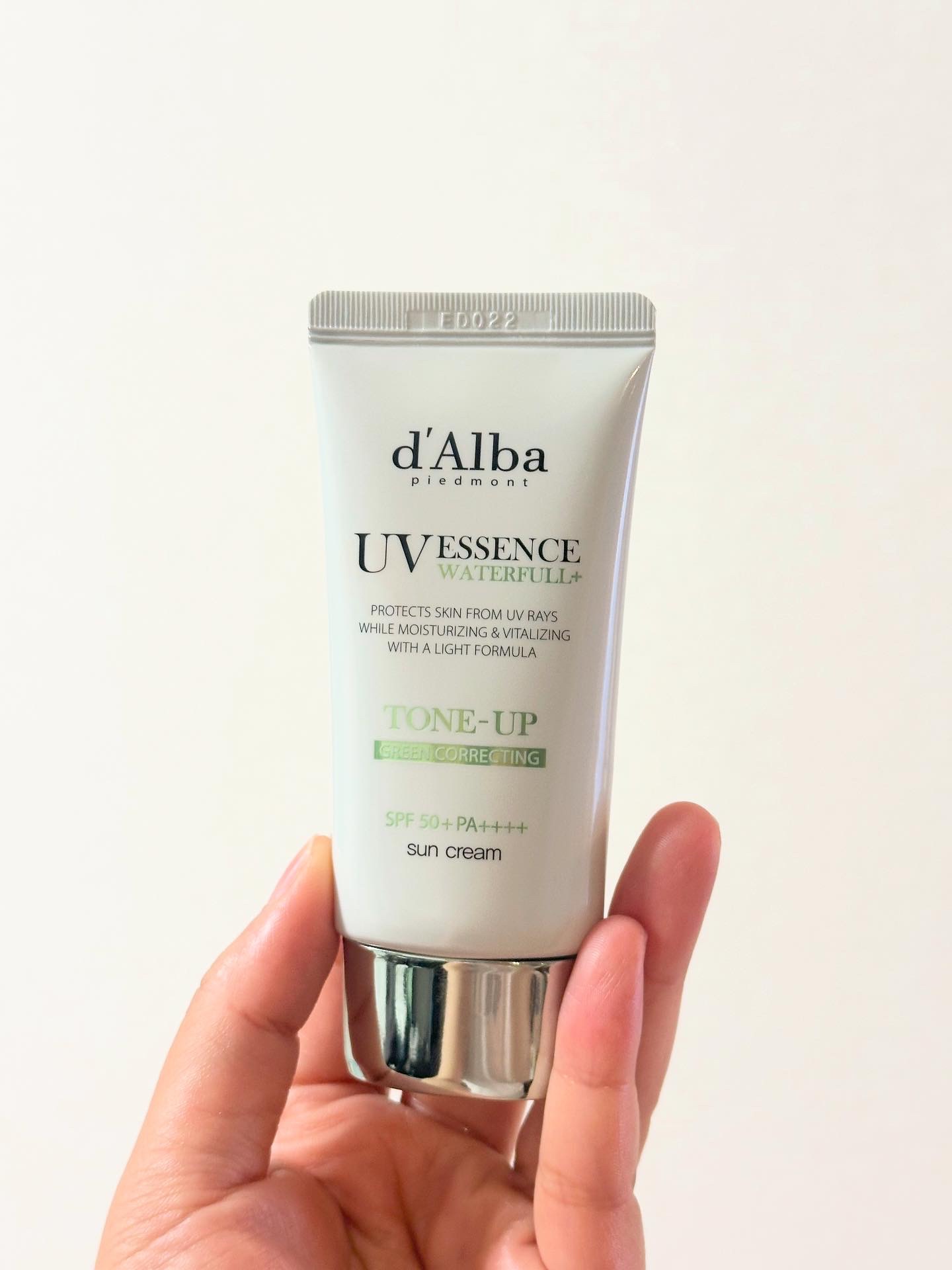 クリーンティーツリーリポソームトーンアップサンクリーム（グリーン）/ダルバ/日焼け止めクリームを使ったクチコミ（1枚目）