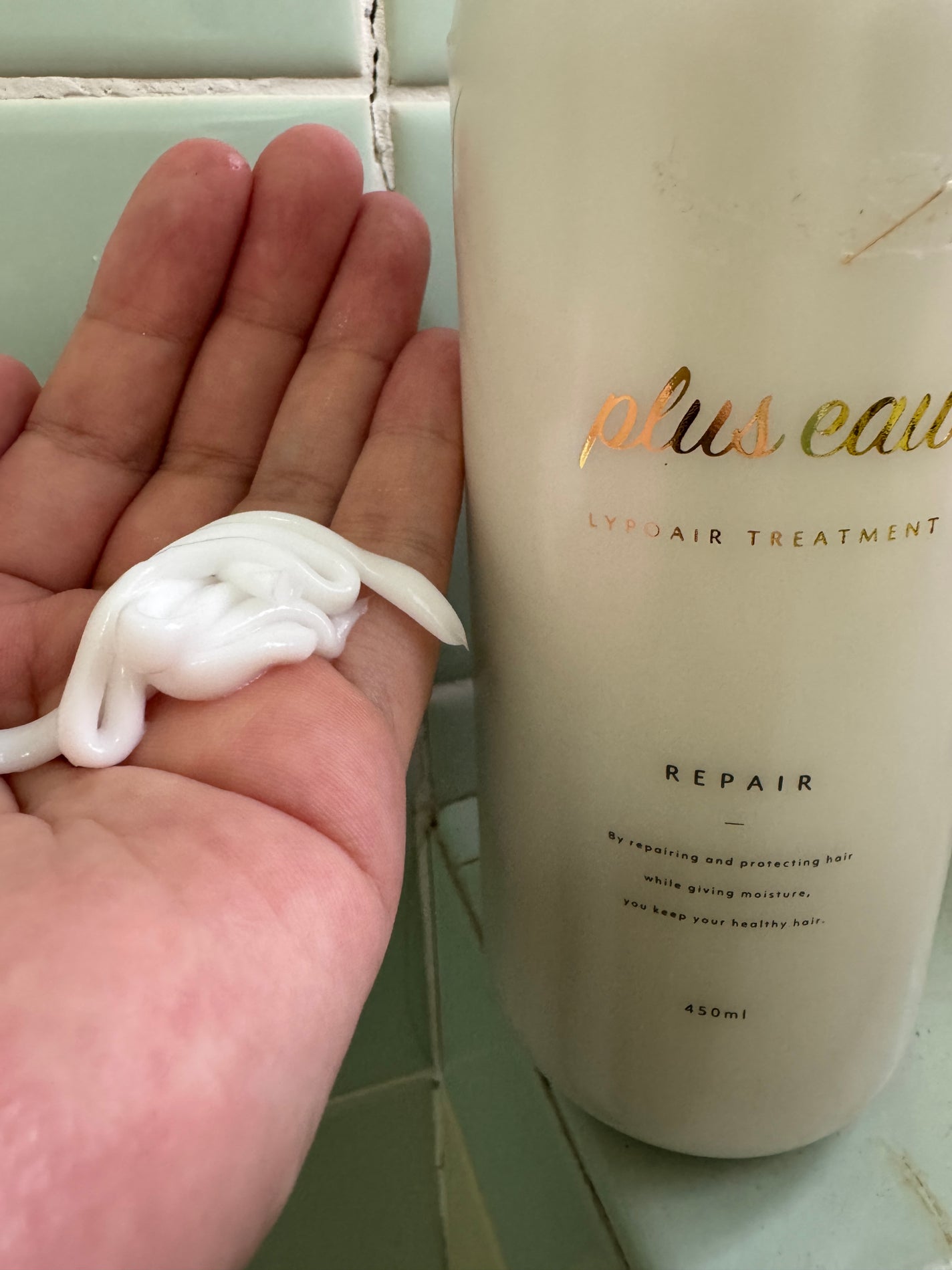 ãªãã¢ã·ã£ã³ããŒ/ãªãã¢ããªãŒãã¡ã³ã/plus eau/åžè²©ã·ã£ã³ããŒã䜿ã£ãã¯ãã³ãïŒ4æç®ïŒ