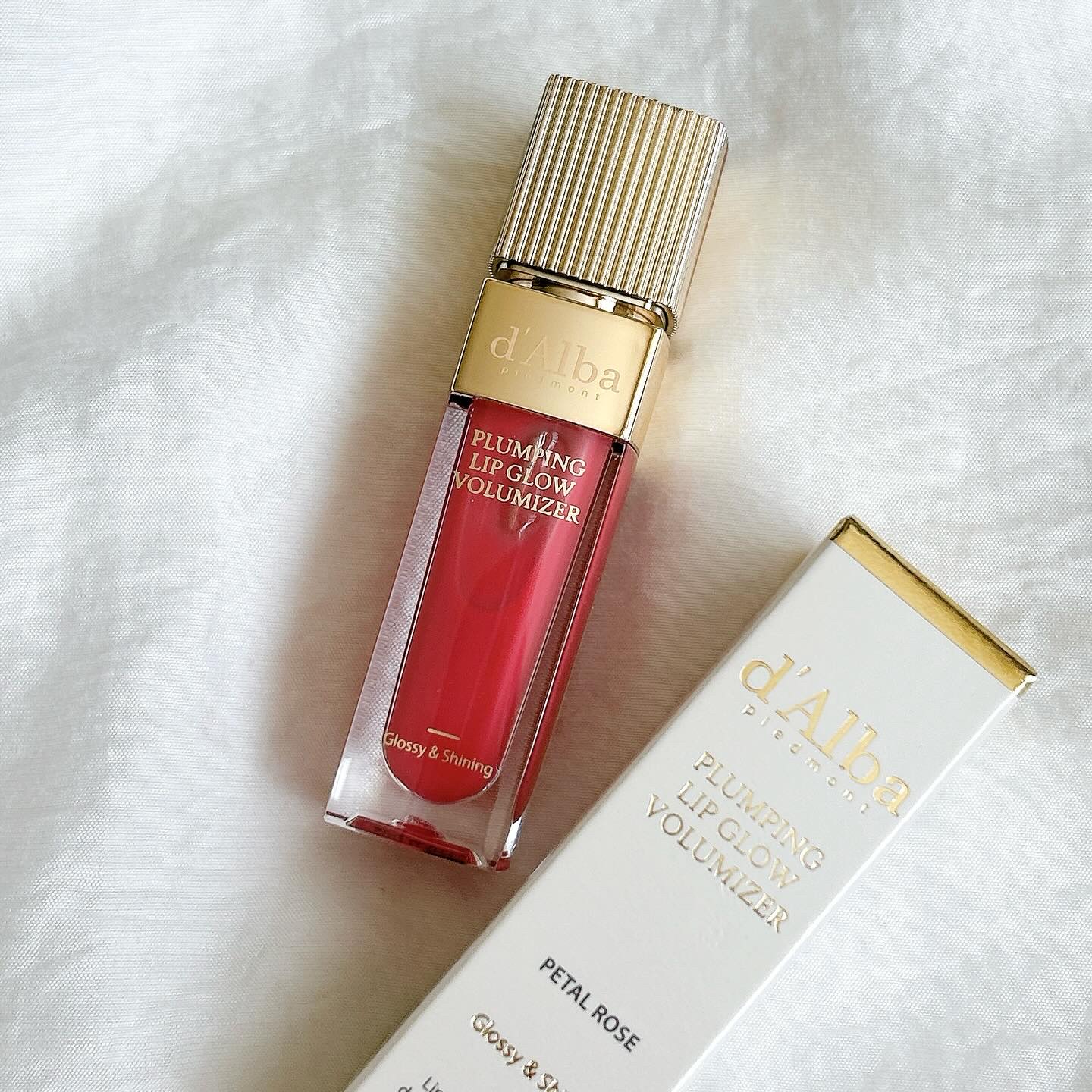 プランピングリップグロウムードボリューマイザー 03 ペタルローズ(Petal Rose)/ダルバ/リップグロスを使ったクチコミ（1枚目）