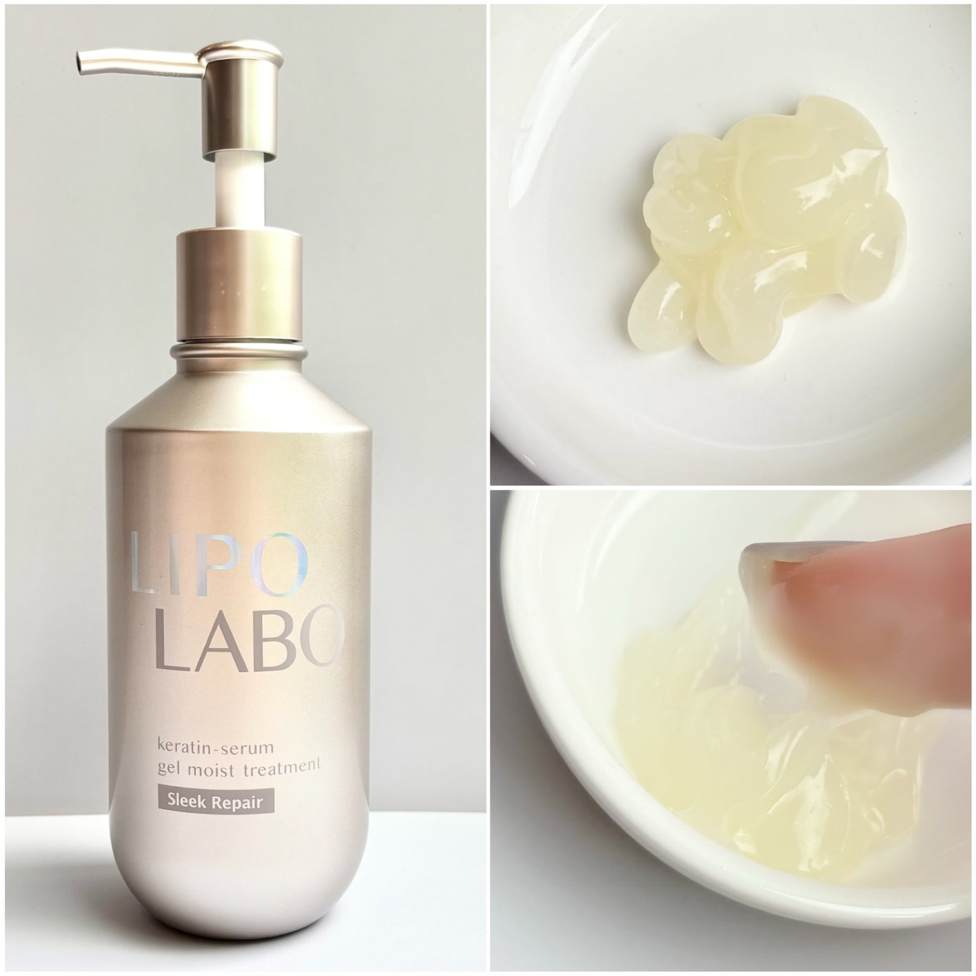 リポ ラボ ケラチンセラム ジェルモイスト シャンプー /トリートメントスリークリペア*/LIPO LABO/市販シャンプーを使ったクチコミ(3枚目)