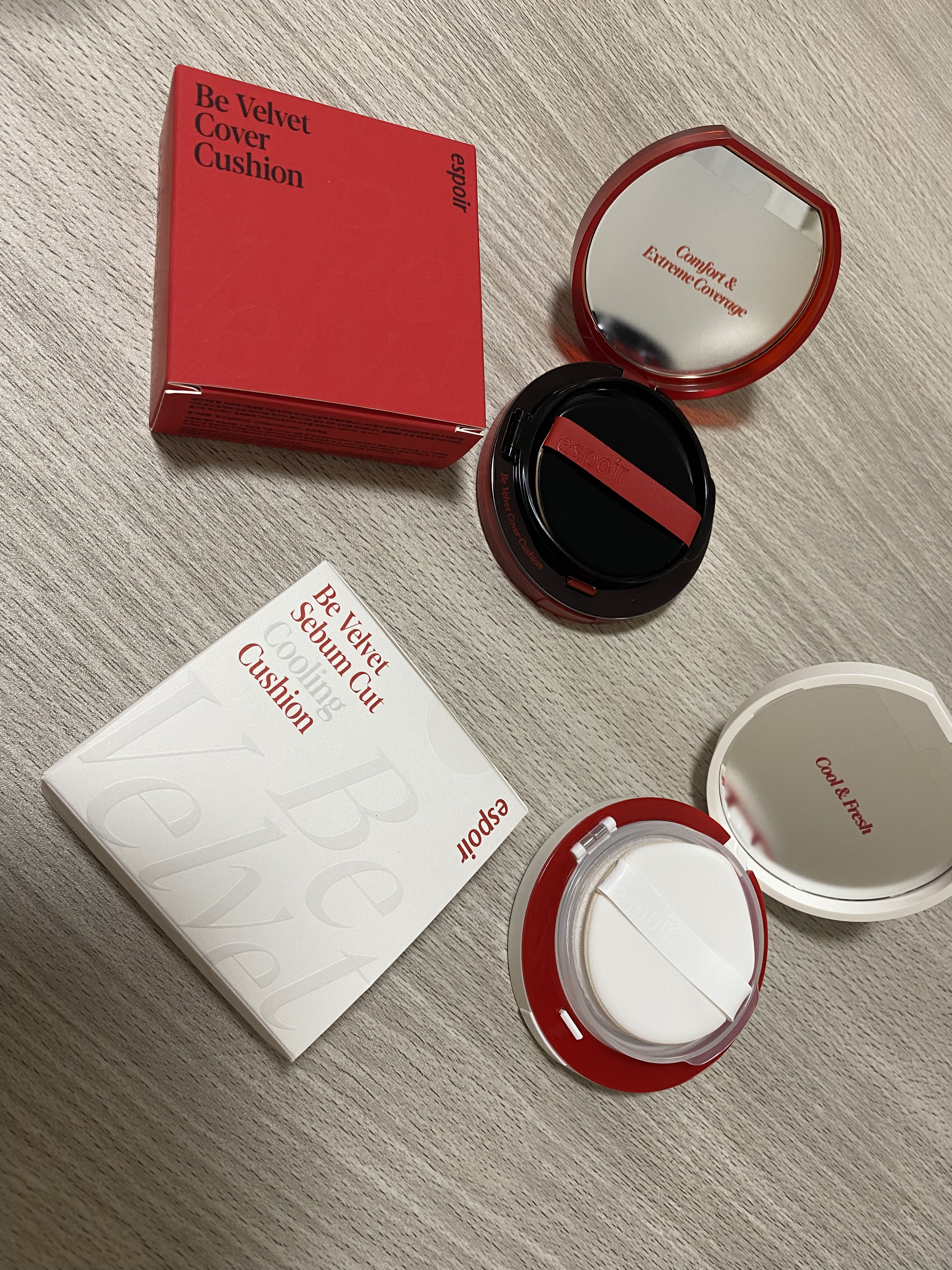 ビーベルベットカバークッション/espoir/クッションファンデーションを使ったクチコミ（1枚目）