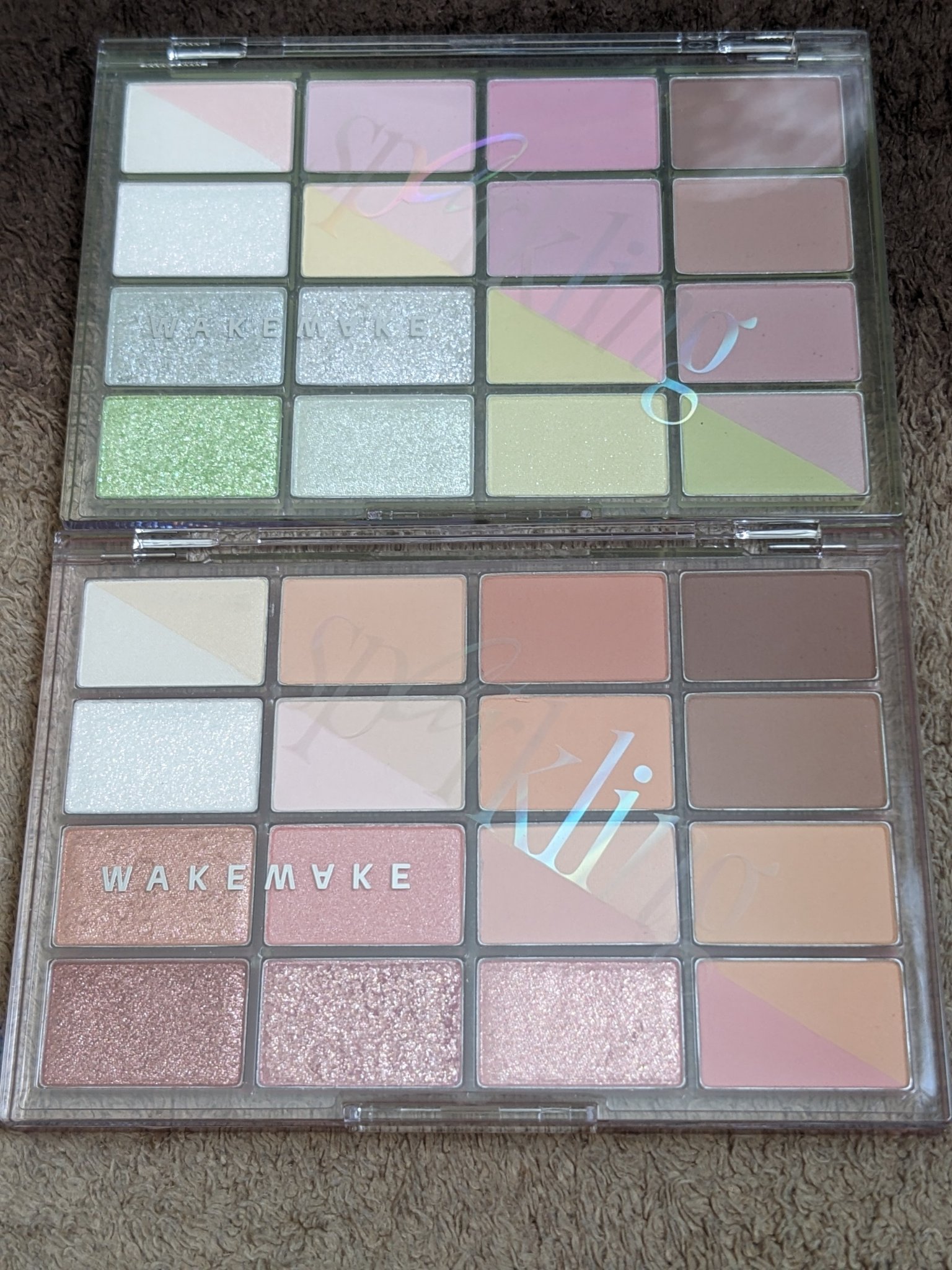 ソフトブラーリングアイパレット/wakemake/アイシャドウパレットを使ったクチコミ（3枚目）