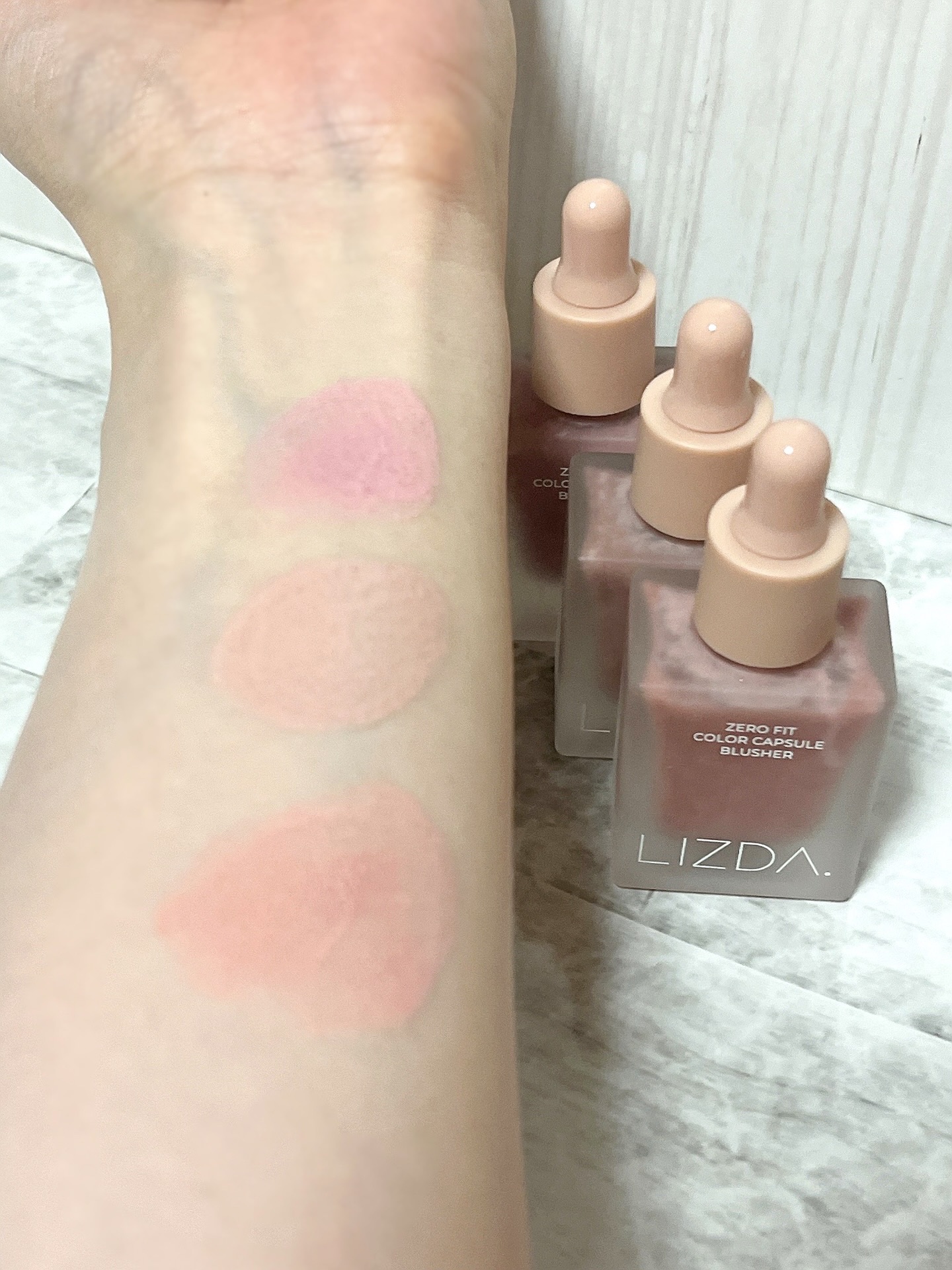 LIZDA リズダ バブルチーク/LIZDA/リキッドチークを使ったクチコミ（3枚目）