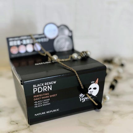 ブラックPDRN デイリーシートマスク/ネイチャーリパブリック/シートマスク・パックを使ったクチコミ(6枚目)