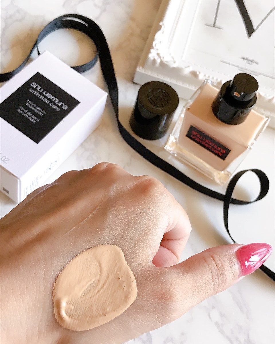 アンリミテッド ケア ツヤ セラム ファンデーション/shu uemura/リキッドファンデーションを使ったクチコミ(7枚目)