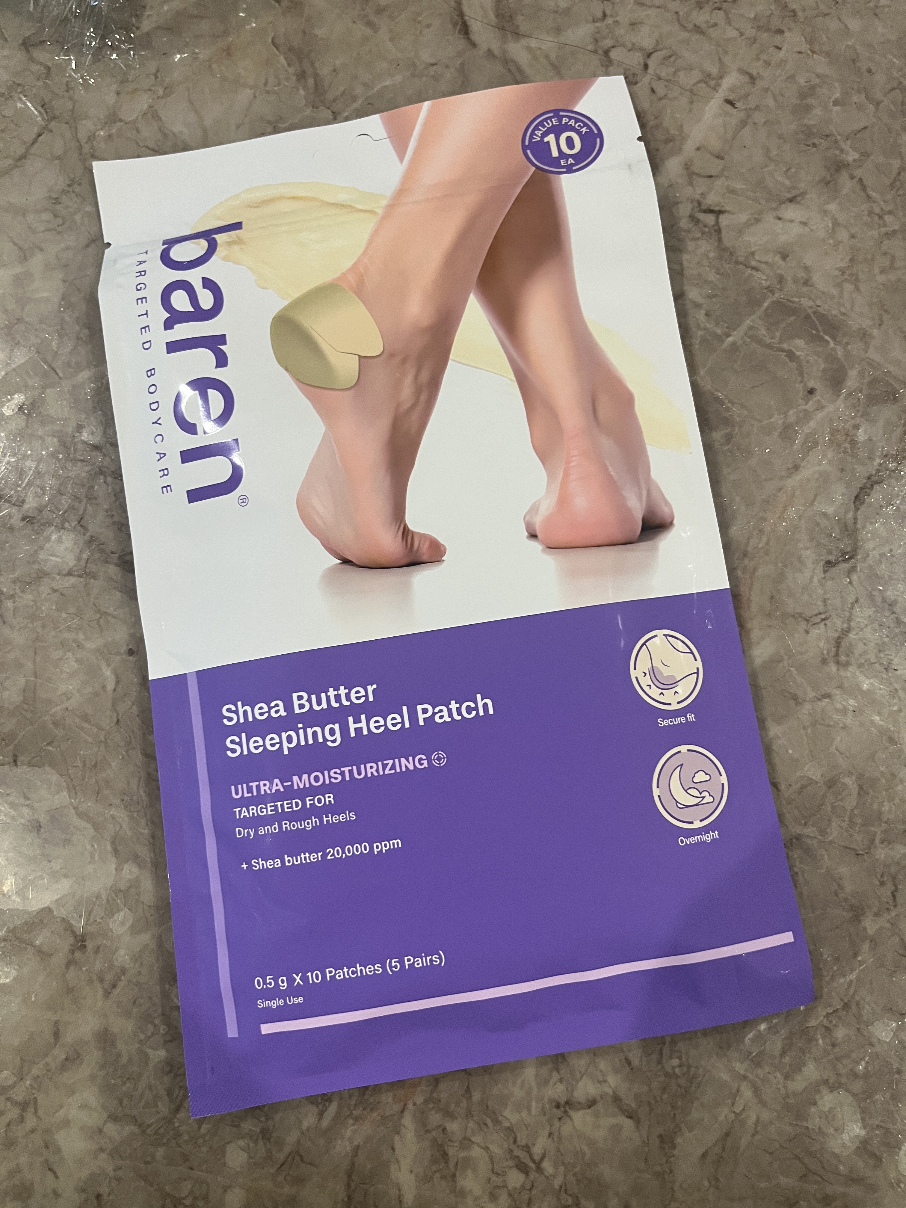 シアバター スリーピング ヒール パッチ/BAREN/レッグ・フットケアを使ったクチコミ（1枚目）