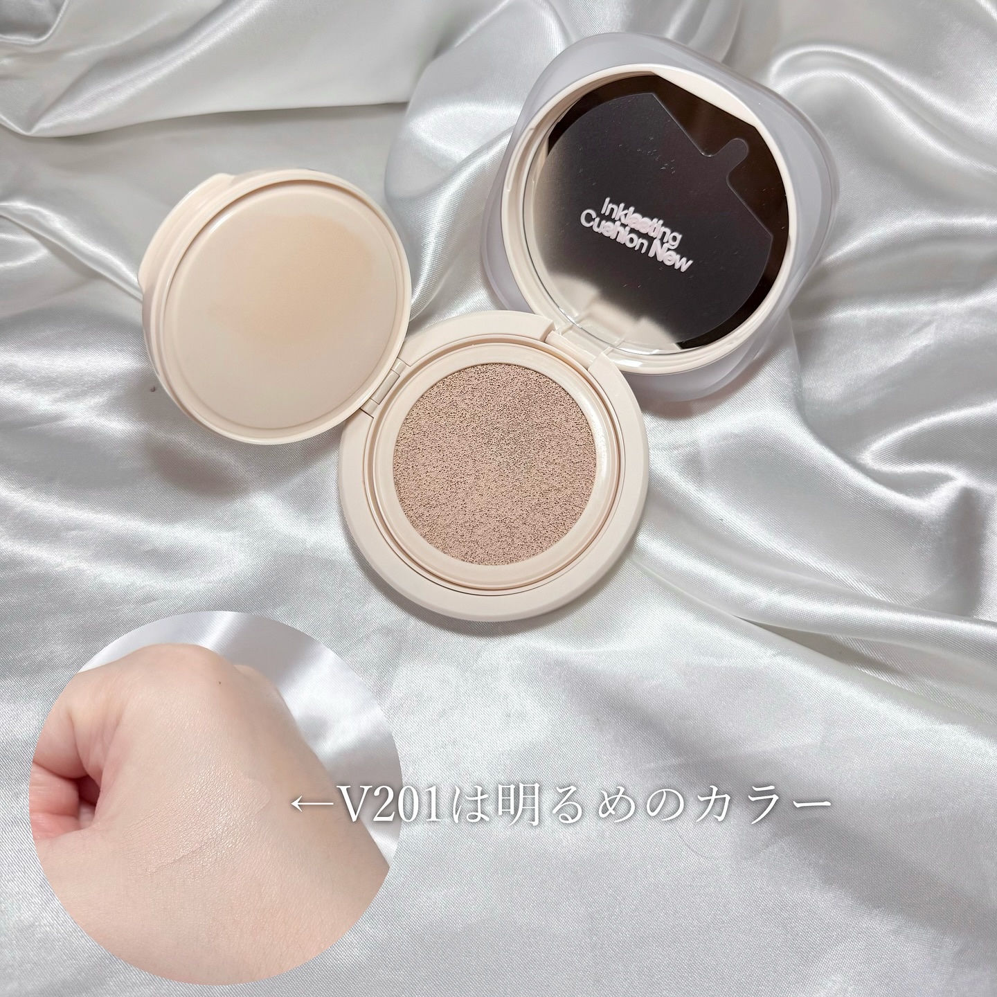 インクラスティングクッションファンデーション/THE FACE SHOP/クッションファンデーションを使ったクチコミ（2枚目）