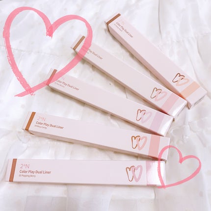 珈琲豆♡ on LIPS 「2aNColorPlayDualLiner🍯01HoneyPe..」(5枚目)