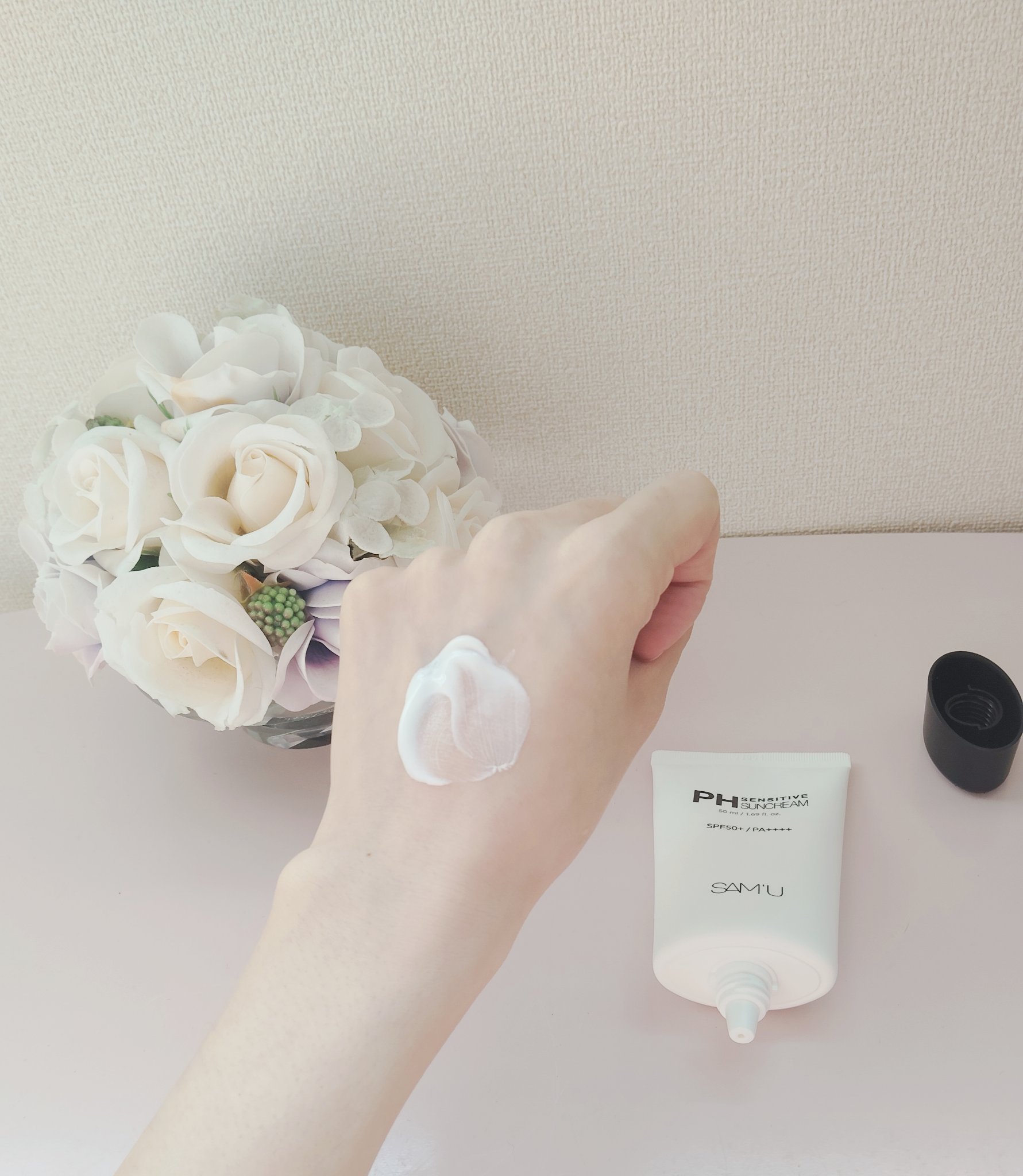 サミュ PHセンシティブサンクリーム/SAM'U/日焼け止めクリームを使ったクチコミ（3枚目）