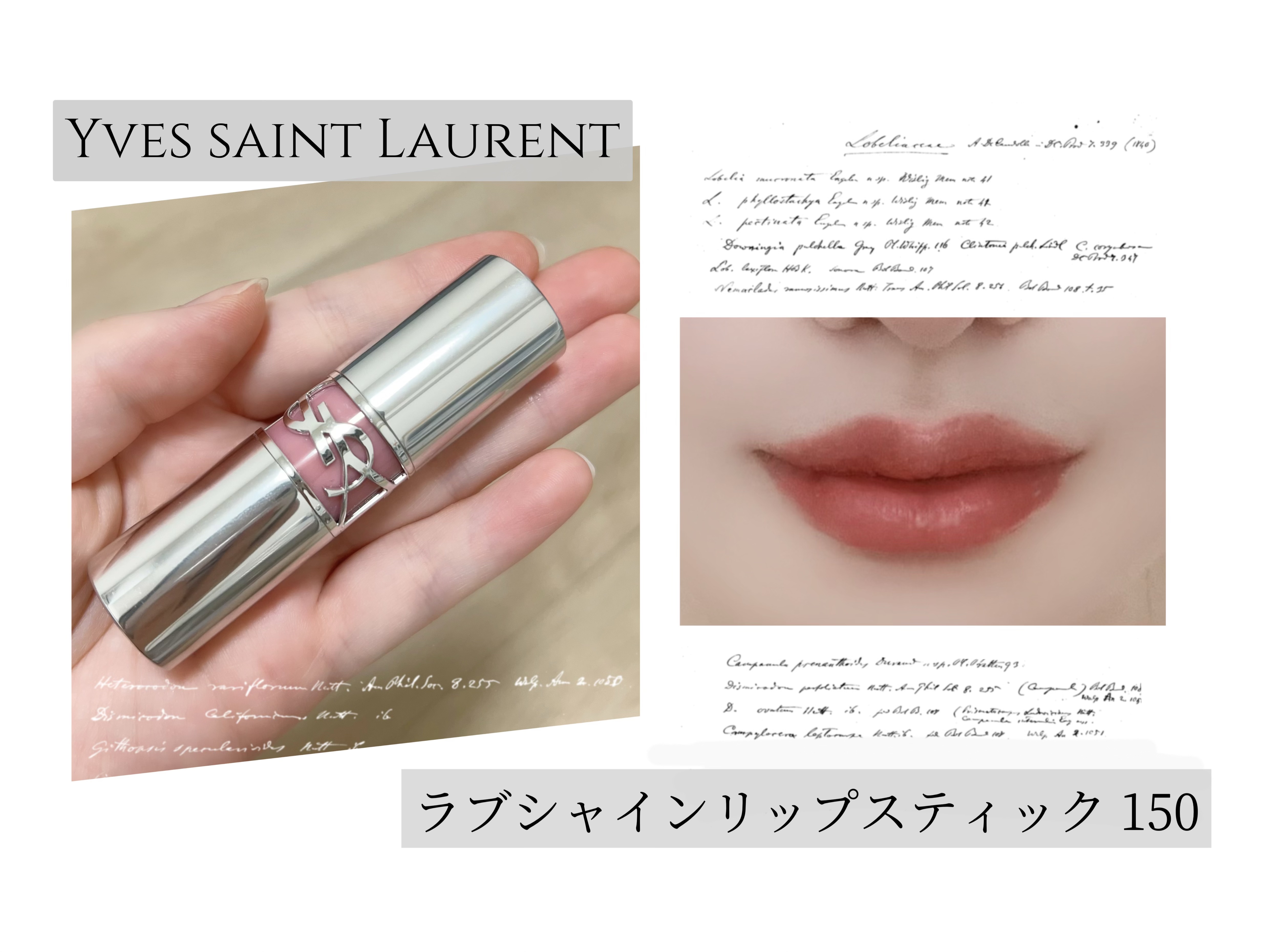 YSL ラブシャイン リップスティック 150 NUDE LINGERIE ヌード ランジェリー/YVES SAINT LAURENT BEAUTE/口紅を使ったクチコミ（1枚目）