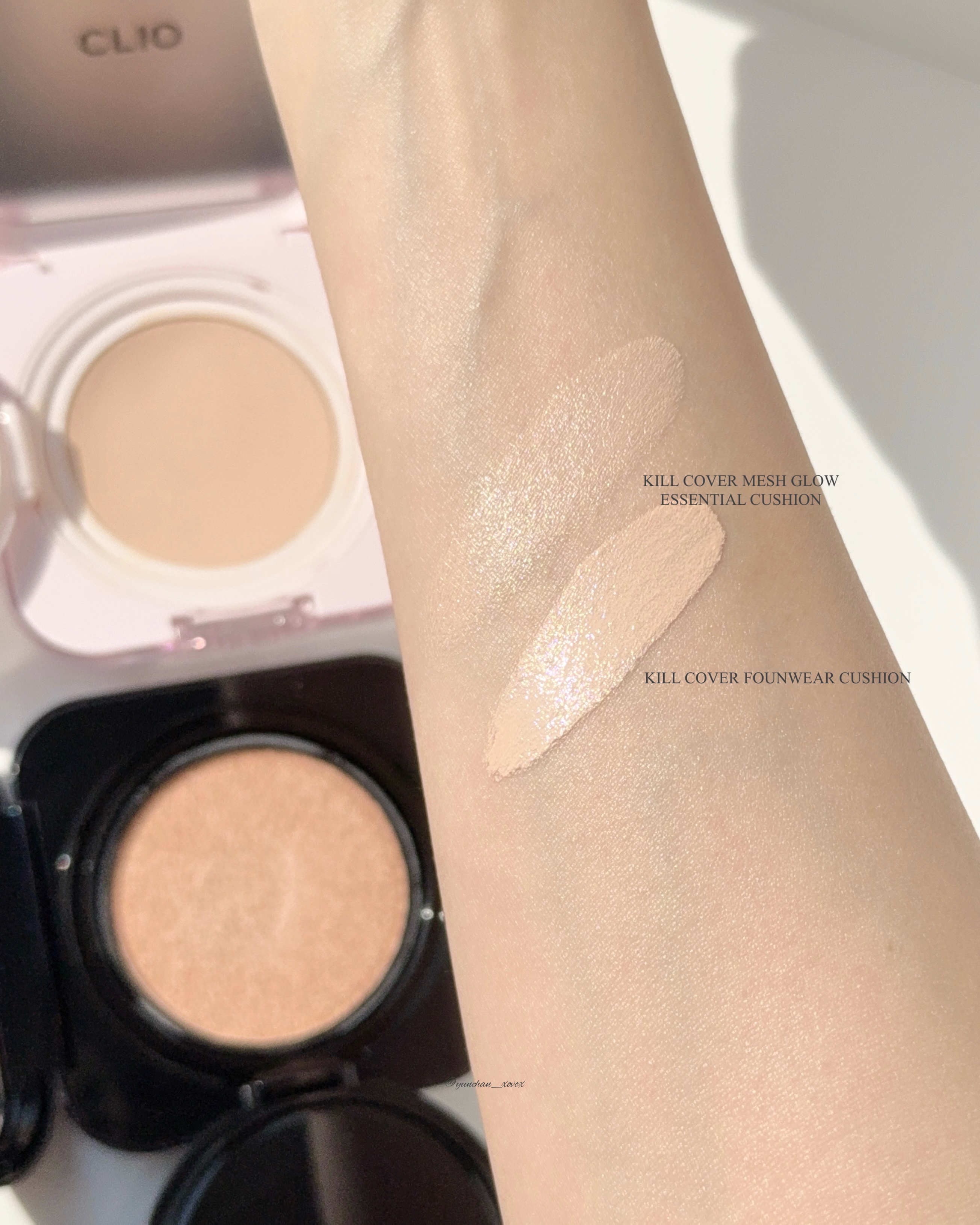 キルカバー メッシュ グロウ エッセンシャル クッション/CLIO/クッションファンデーションを使ったクチコミ（3枚目）