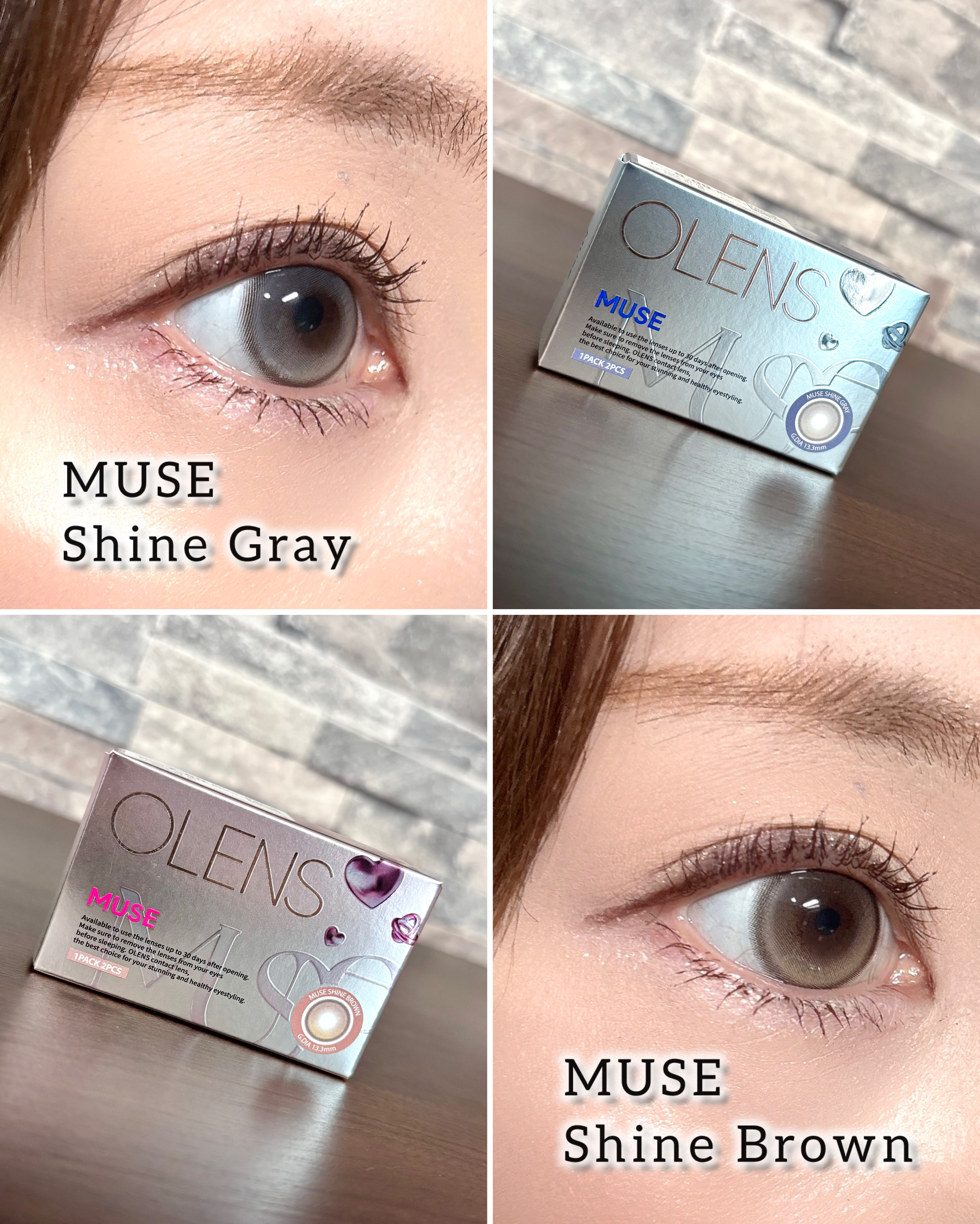 MUSE 1month/OLENS/１ヶ月（１MONTH）カラコンを使ったクチコミ（3枚目）