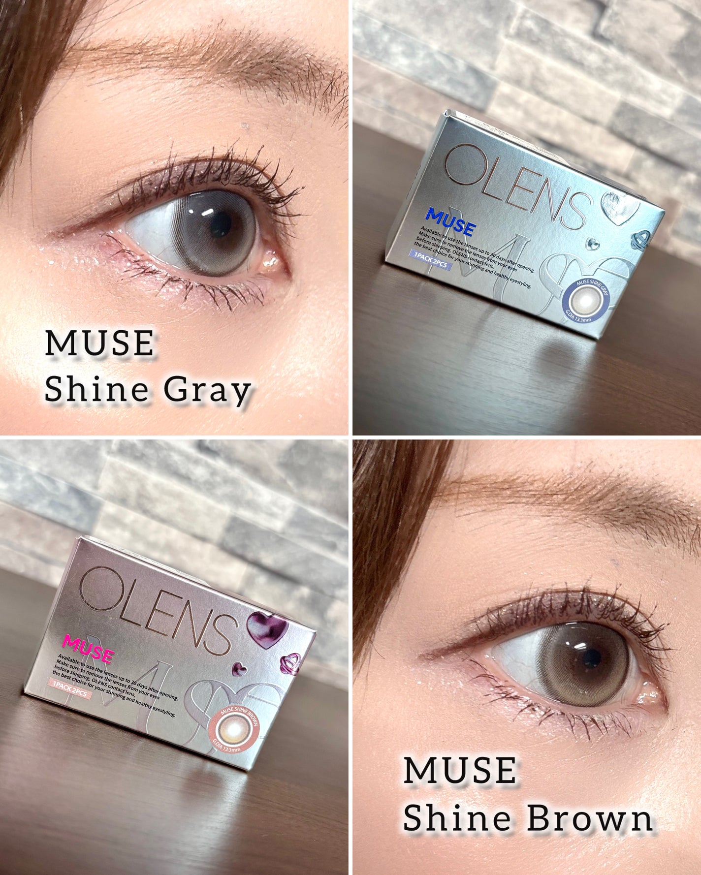 MUSE 1month/OLENS/1ヶ月(1MONTH)カラコンを使ったクチコミ(3枚目)