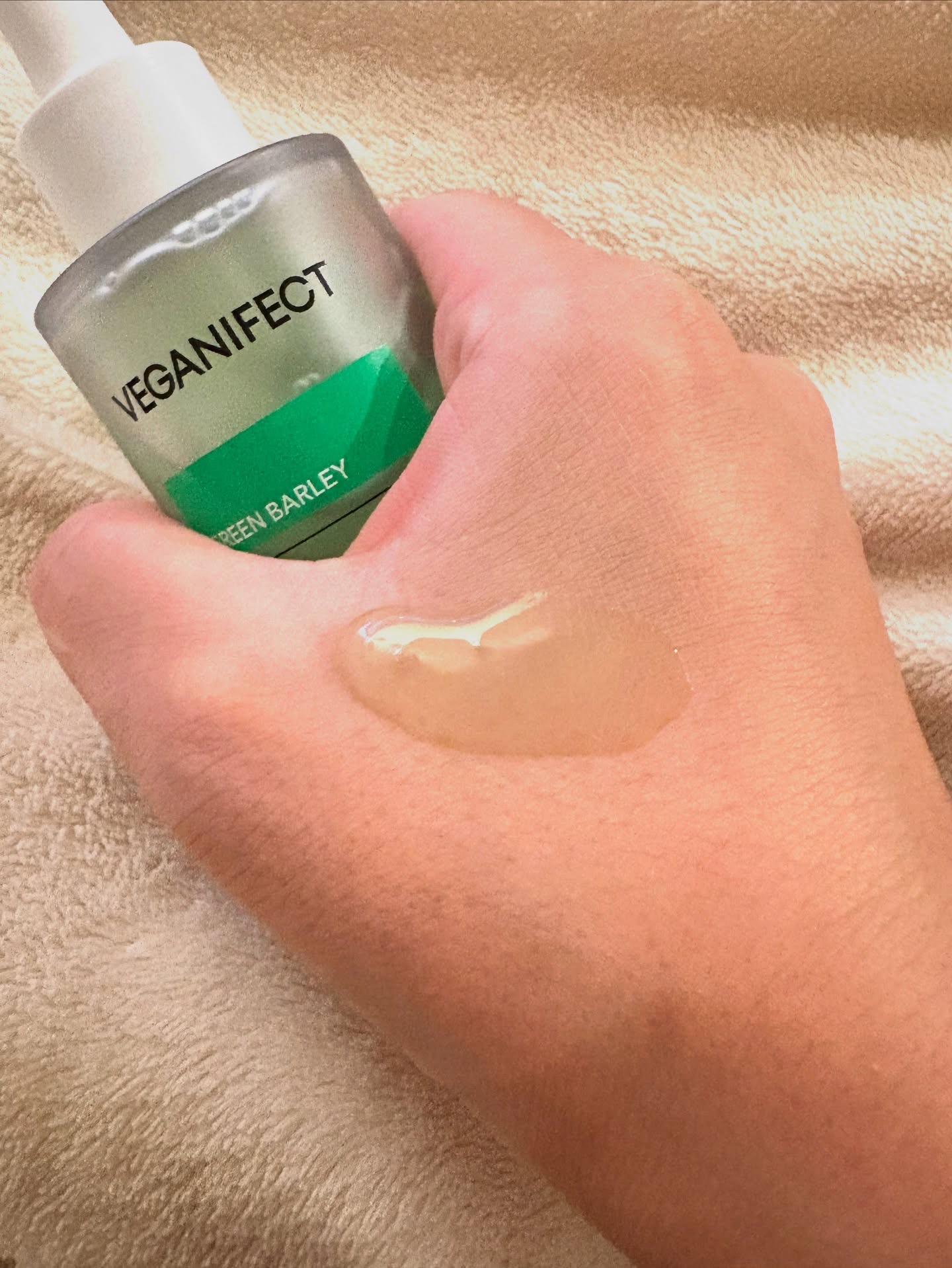 青麦ジンクセラム/Veganifect/美容液を使ったクチコミ（2枚目）