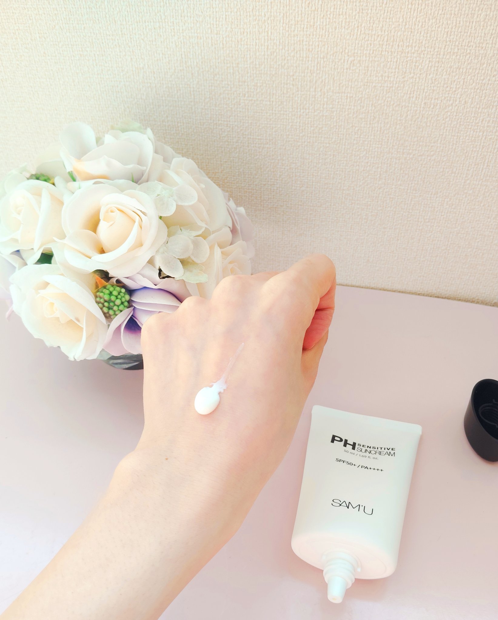 サミュ PHセンシティブサンクリーム/SAM'U/日焼け止めクリームを使ったクチコミ（2枚目）