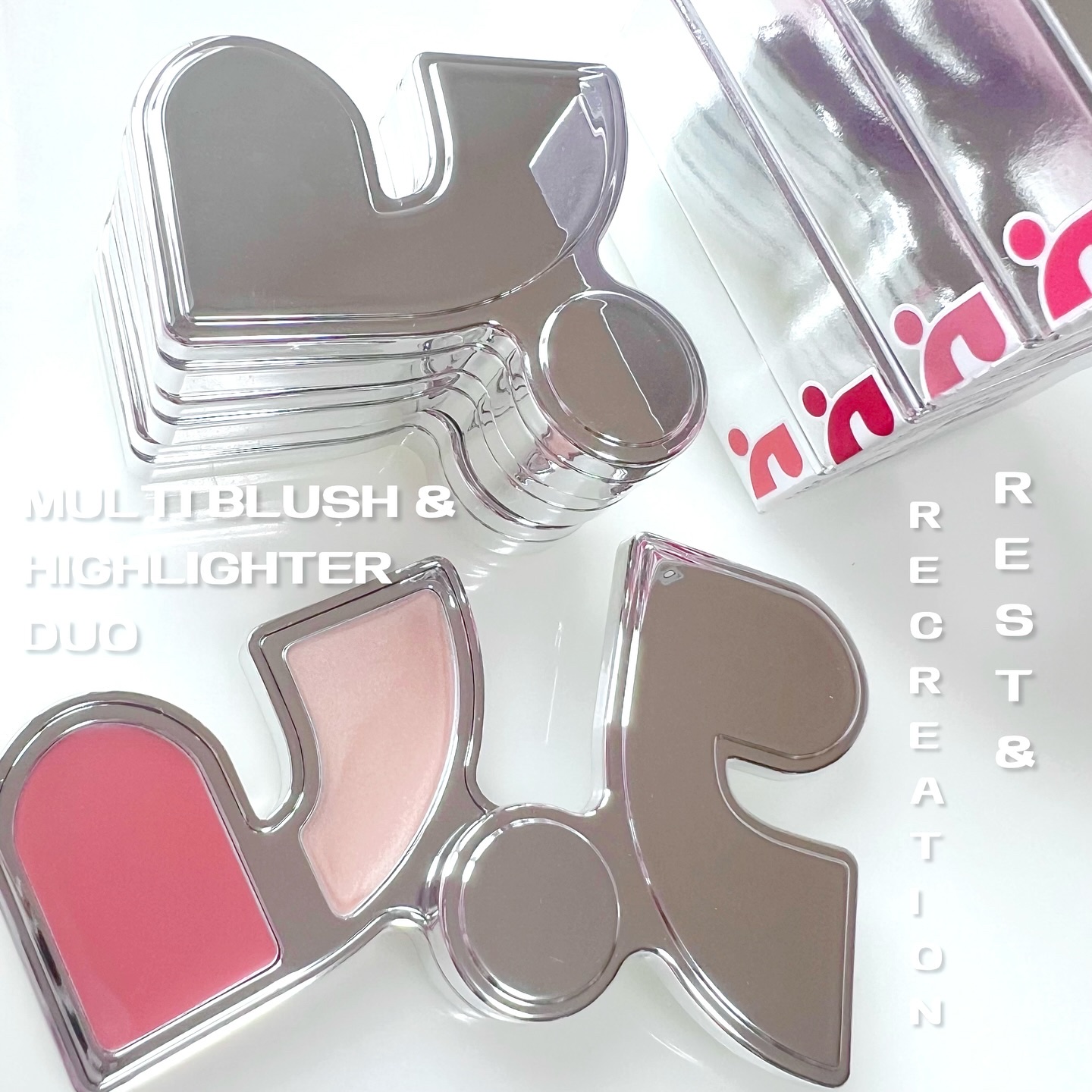 マルチブラッシュアンドハイライターデュオ/Rest & Recreation BEAUTY/ジェル・クリームチークを使ったクチコミ（1枚目）