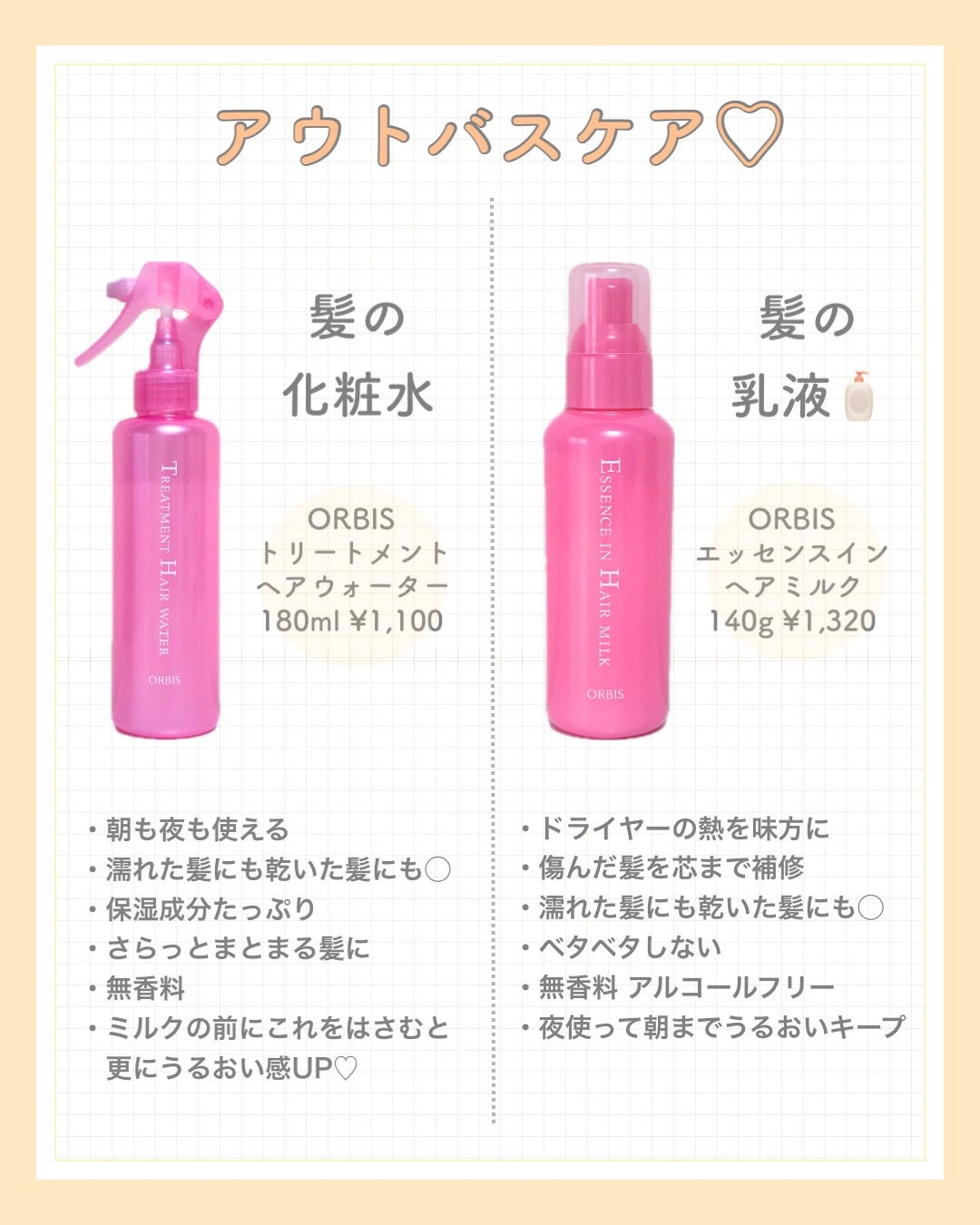 エッセンスインヘアミルク/オルビス/ヘアミルクを使ったクチコミ(3枚目)