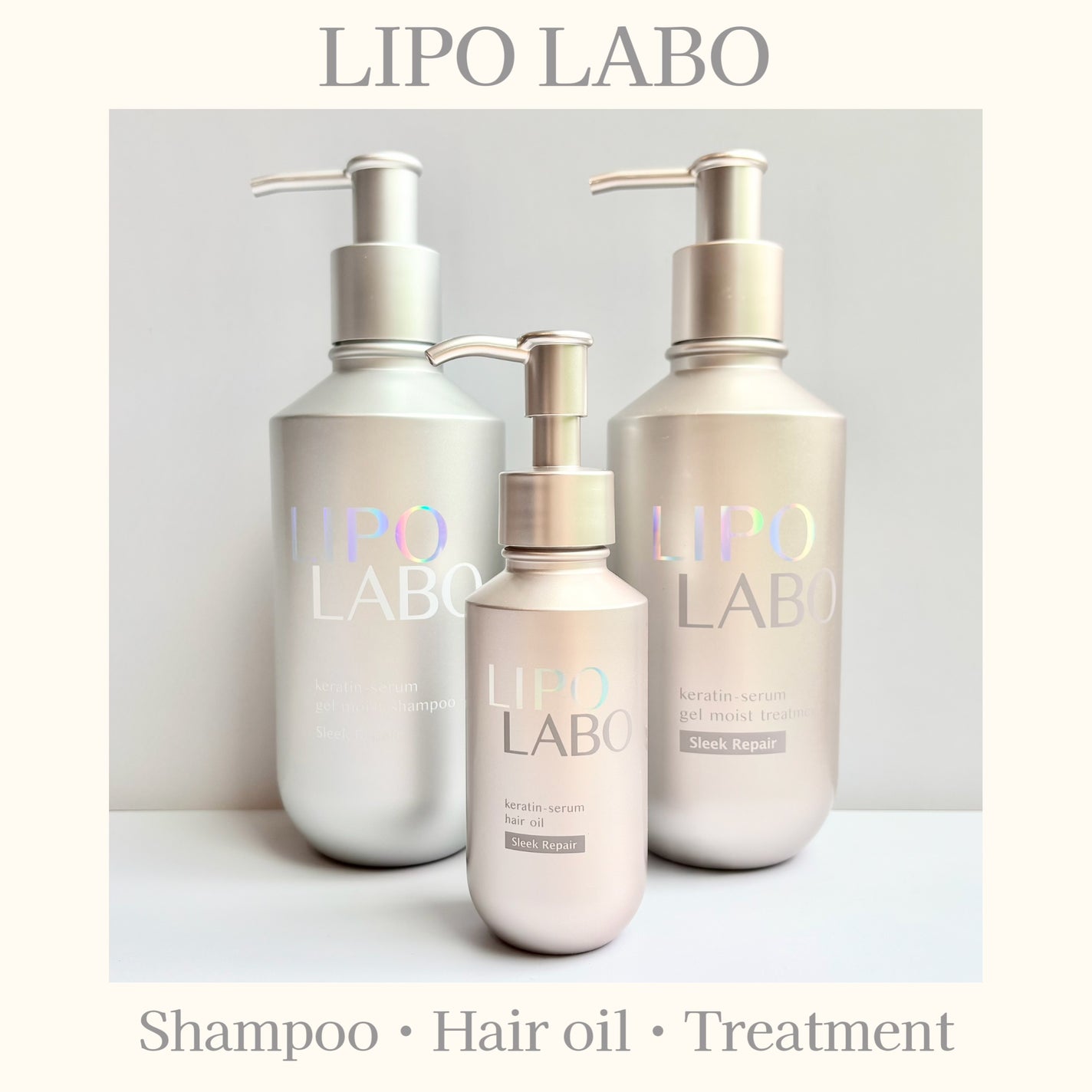 リポ ラボ ケラチンセラム ジェルモイスト シャンプー /トリートメントスリークリペア*/LIPO LABO/市販シャンプーを使ったクチコミ(1枚目)